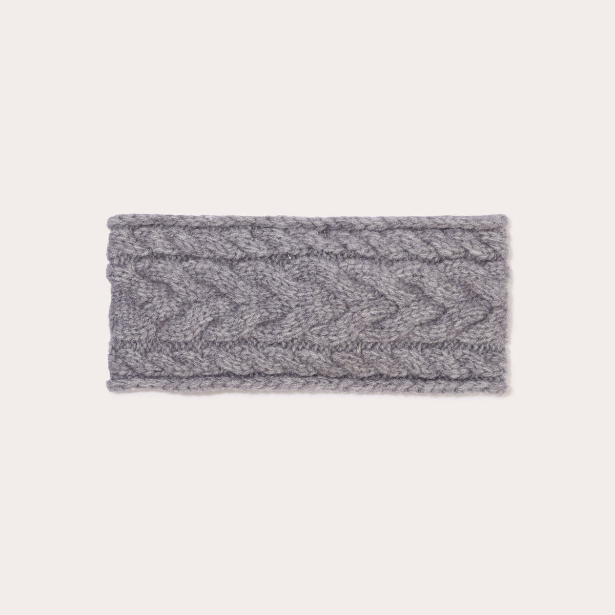 Bandeau torsadé gris foncé femme
