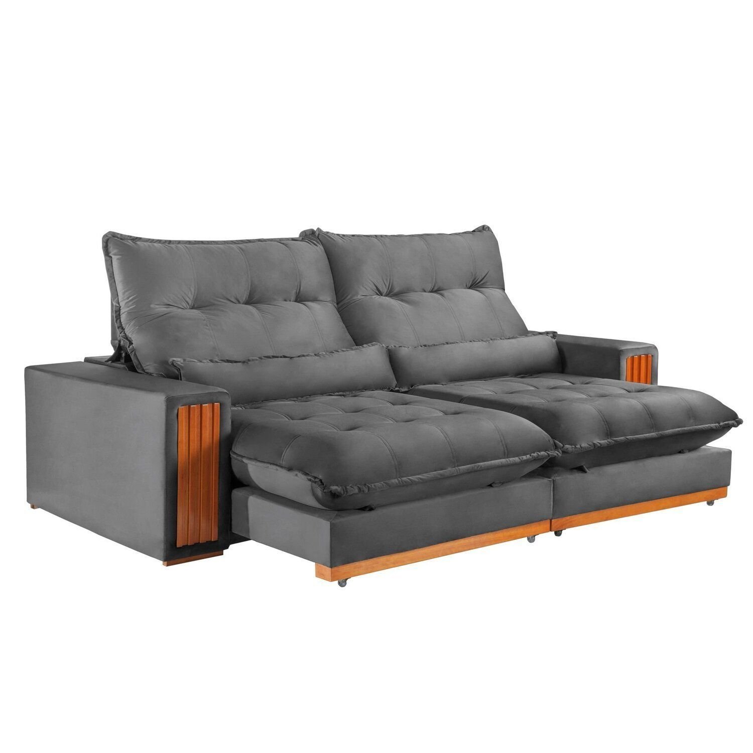 Sofá Retrátil e Reclinável 3 Lugares 230cm Santorini