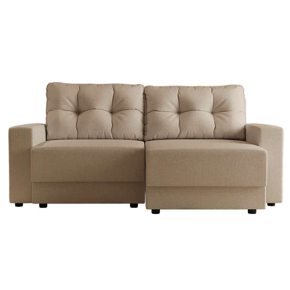 Sofá 3 Lugares Retrátil Lubeck Linho Bege em Promoção | Ofertas na Americanas