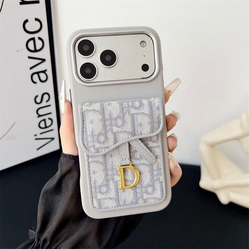 dior iphone17 ケース ディオール スマホケース 17pro iphoneケース ハイ ブランド iphone16/16proケース カード収納 おしゃれ iphone15/14promaxケース 背面収納 かわいい