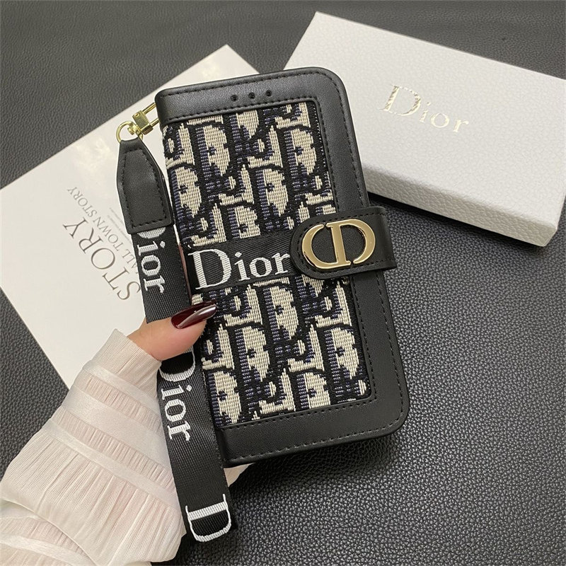 dior スマホケース 手帳型 iphone17/17pro ケース ディオール iphone16/16proケース ブランド コピー iphone15/14 ケース 手帳型 可愛い iphoneケース ブランド レディース ストラップ カードケース付き