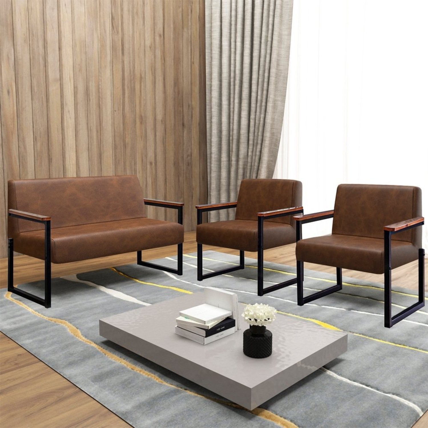 Kit Sofá 2 Lugares e 2 Poltronas Niterói