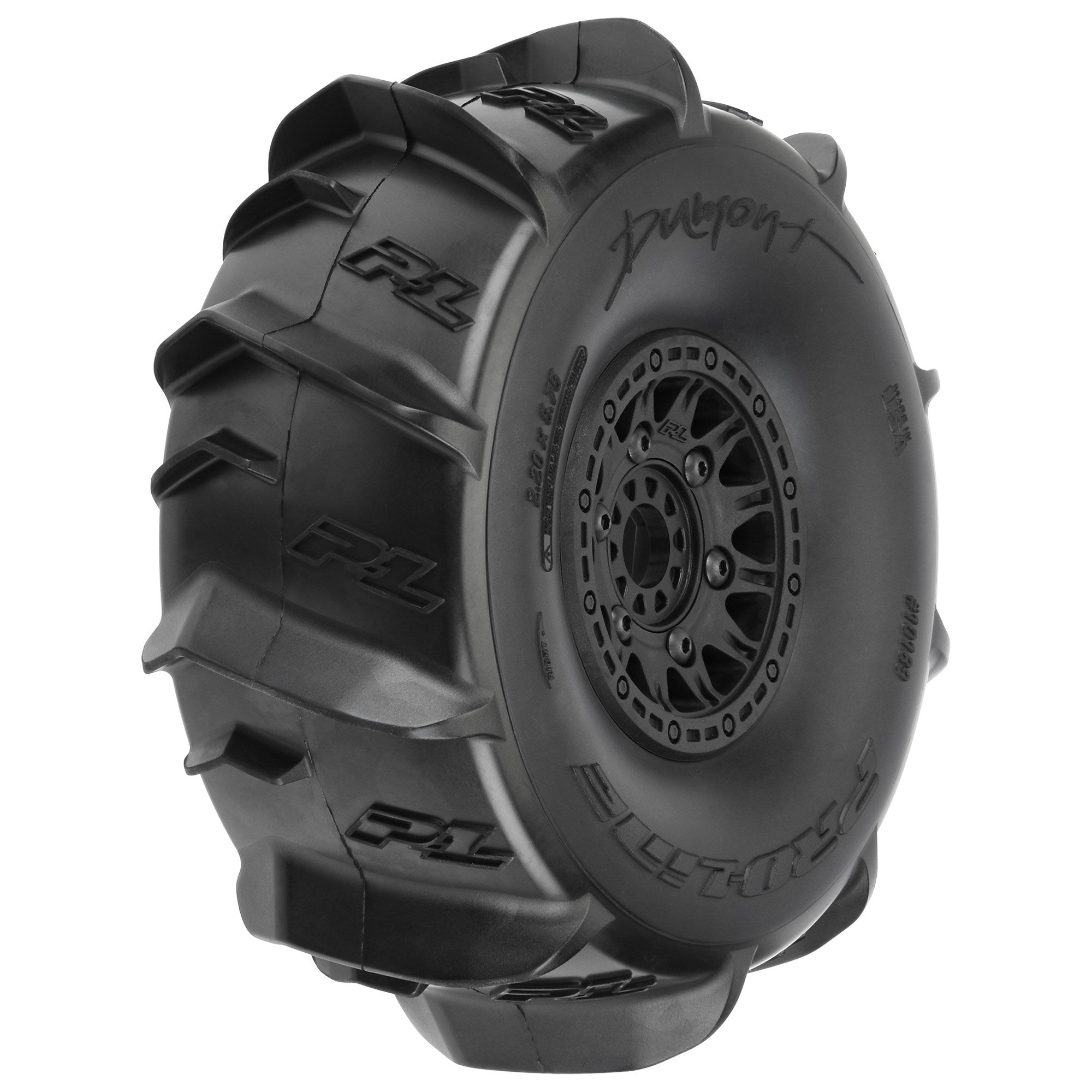 Pro-Line Racing 1/7 Dumont Sand/Snow F/R Tires MTD 17mm Black Raid (2): Mojave/UDR