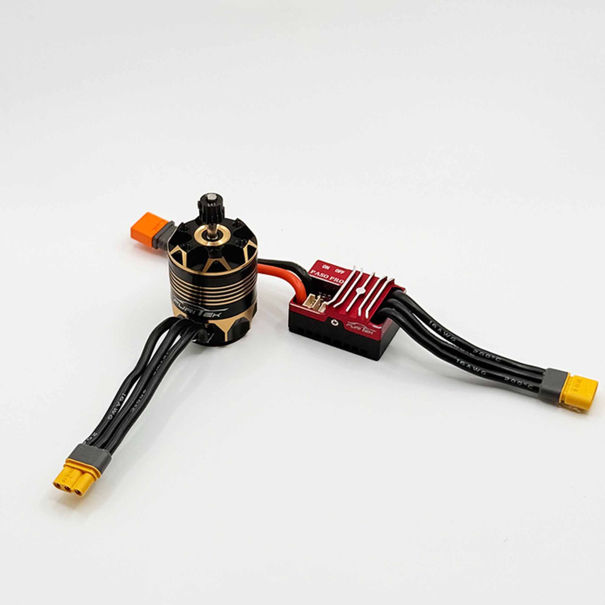Furitek Furitek VORTEX-X Brushless Sensored Power System with 3.17mm Shaft Motor for Losi 1/18 Mini LMT