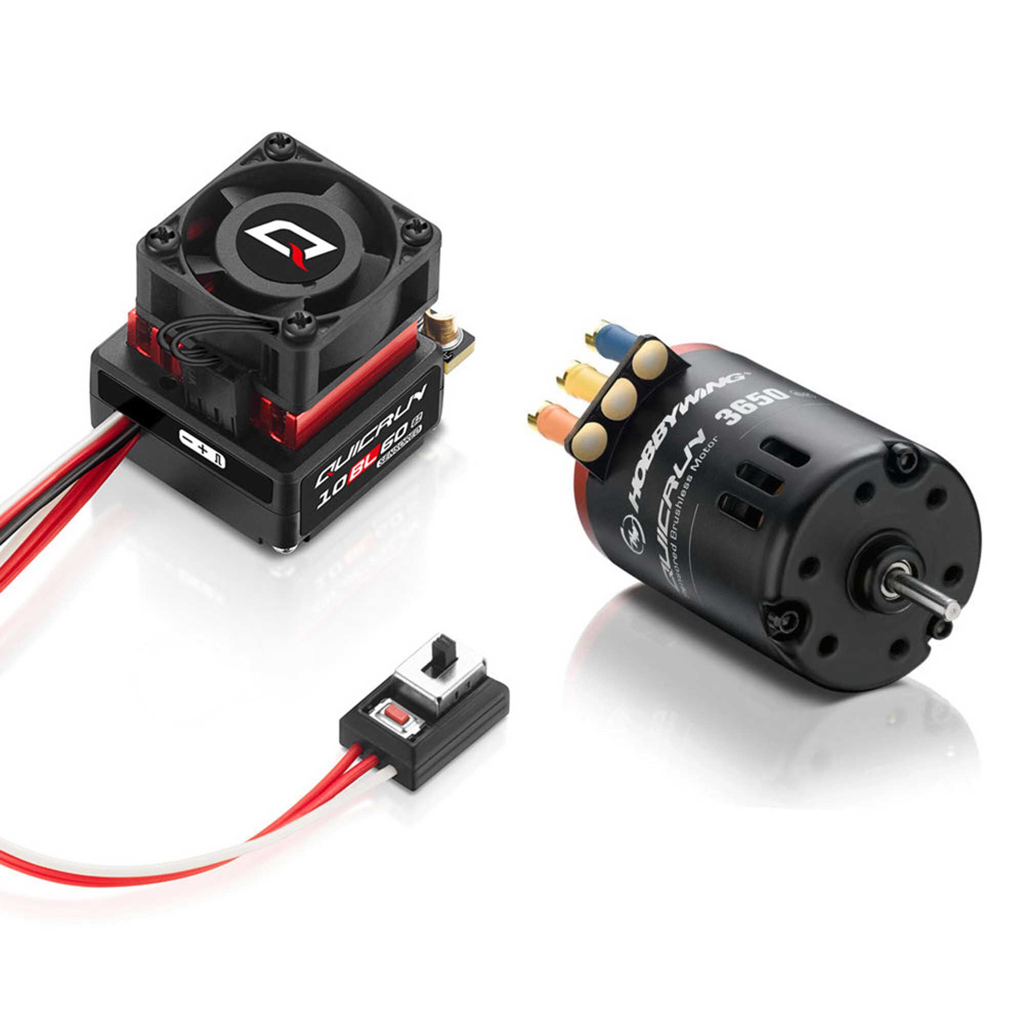 HOBBYWING Quicrun 10BL60 SD G2 ESC & QR3650 SD 25.5T G2 Motor Brushless Combo