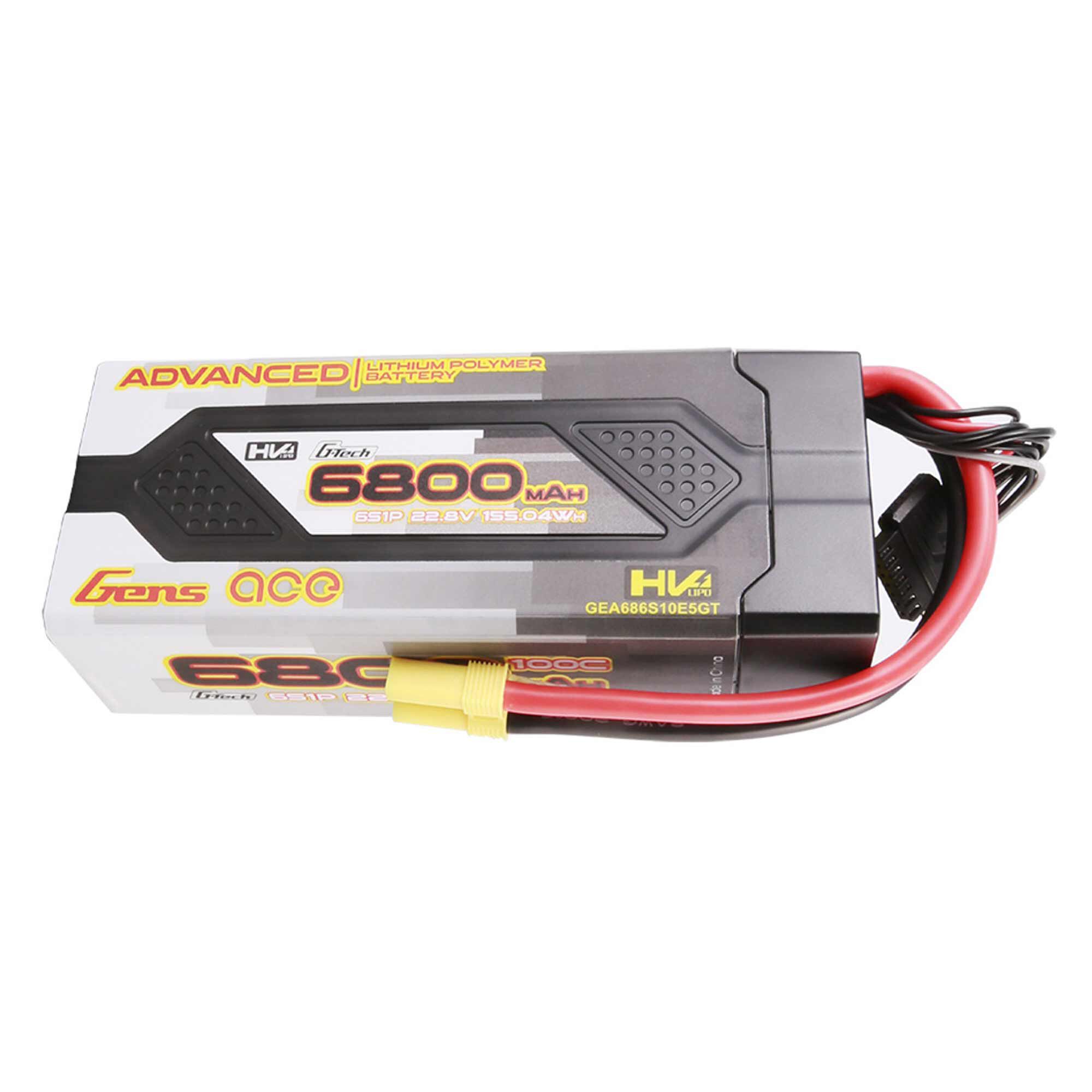 Gens ace 22.8V 6800mAh 6S 100C G-Tech Smart Advanced Hardcase LiHV Battery: EC5
