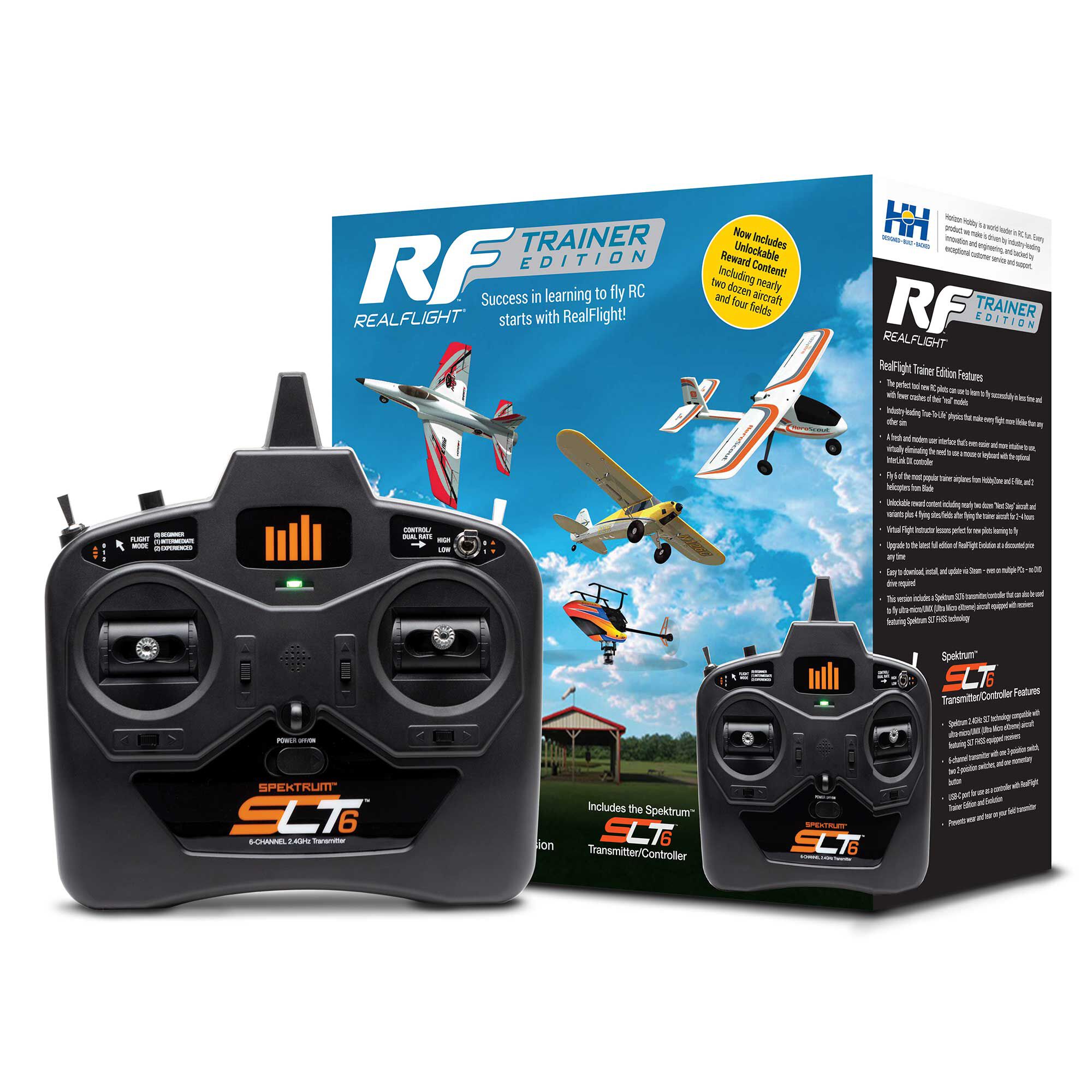 RealFlight RealFlight Trainer Edition RC Flight Simulator with SLT6 Transmitter/Controller