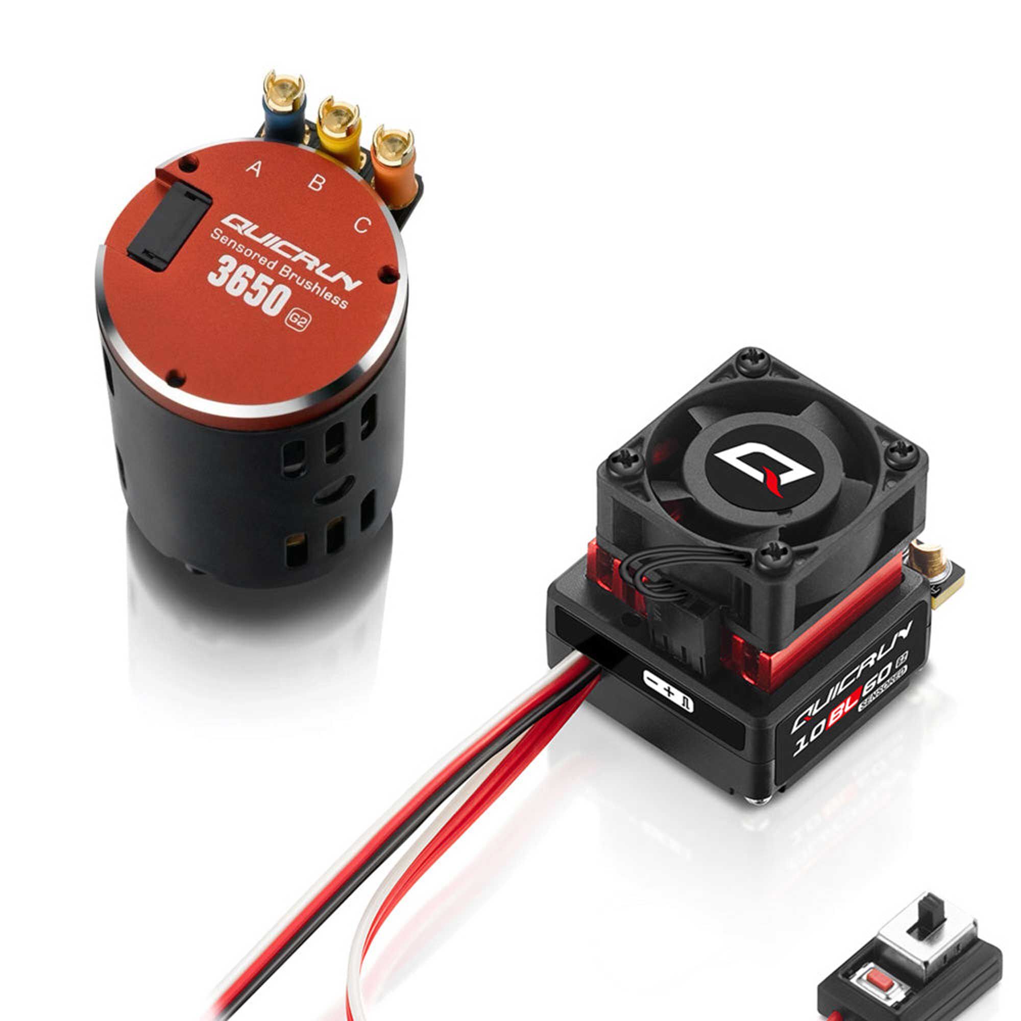 HOBBYWING Quicrun 10BL60 SD G2 ESC & QR3650 SD 25.5T G2 Motor Brushless Combo