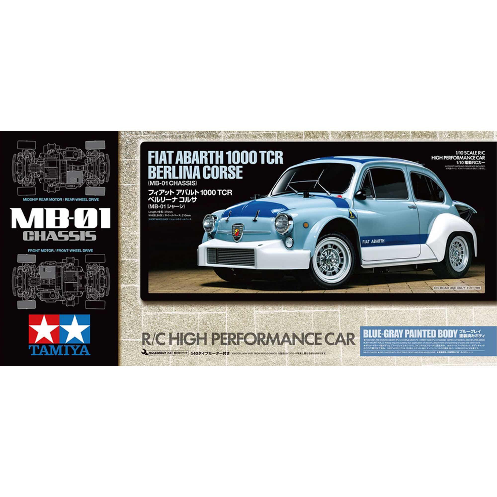 Tamiya 1/10 Fiat Abarth 1000 TCR Berlina Corse MB-01 On-Road Touring Kit