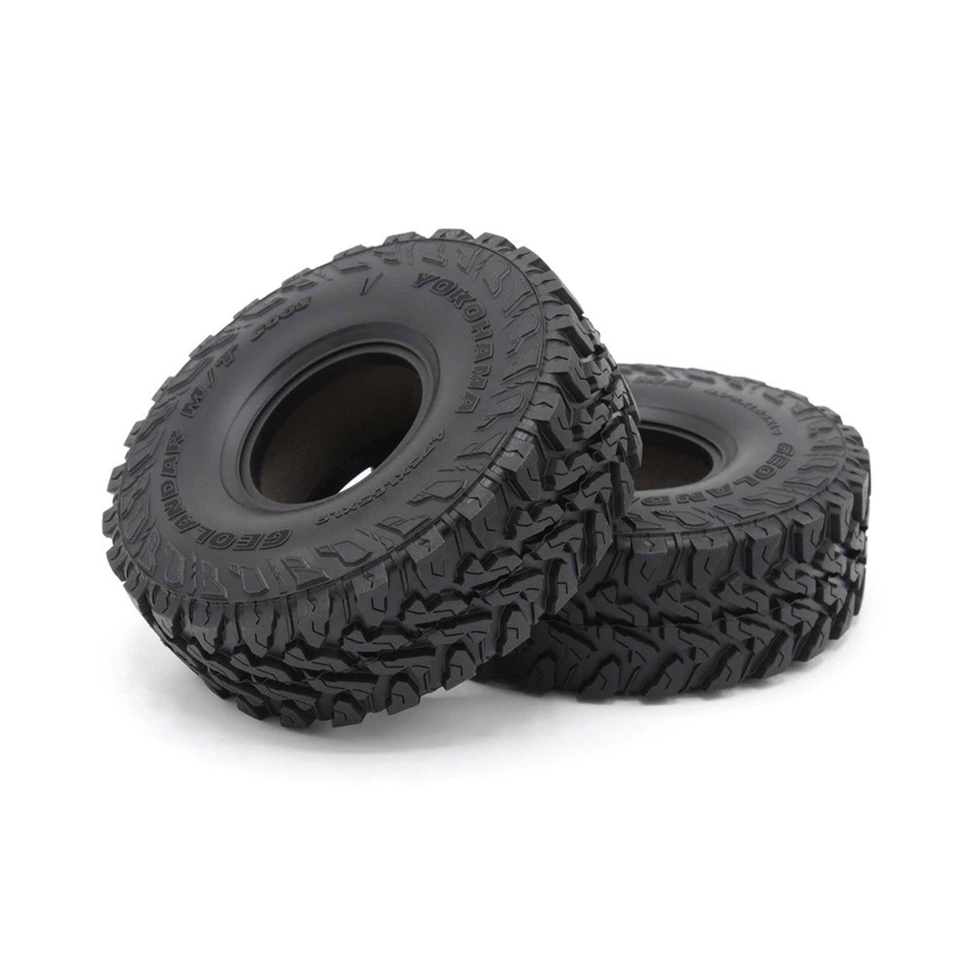 Vanquish Products Yokohama Geolandar M/T 1.9 Tires (2) Red Compound - 4.75"