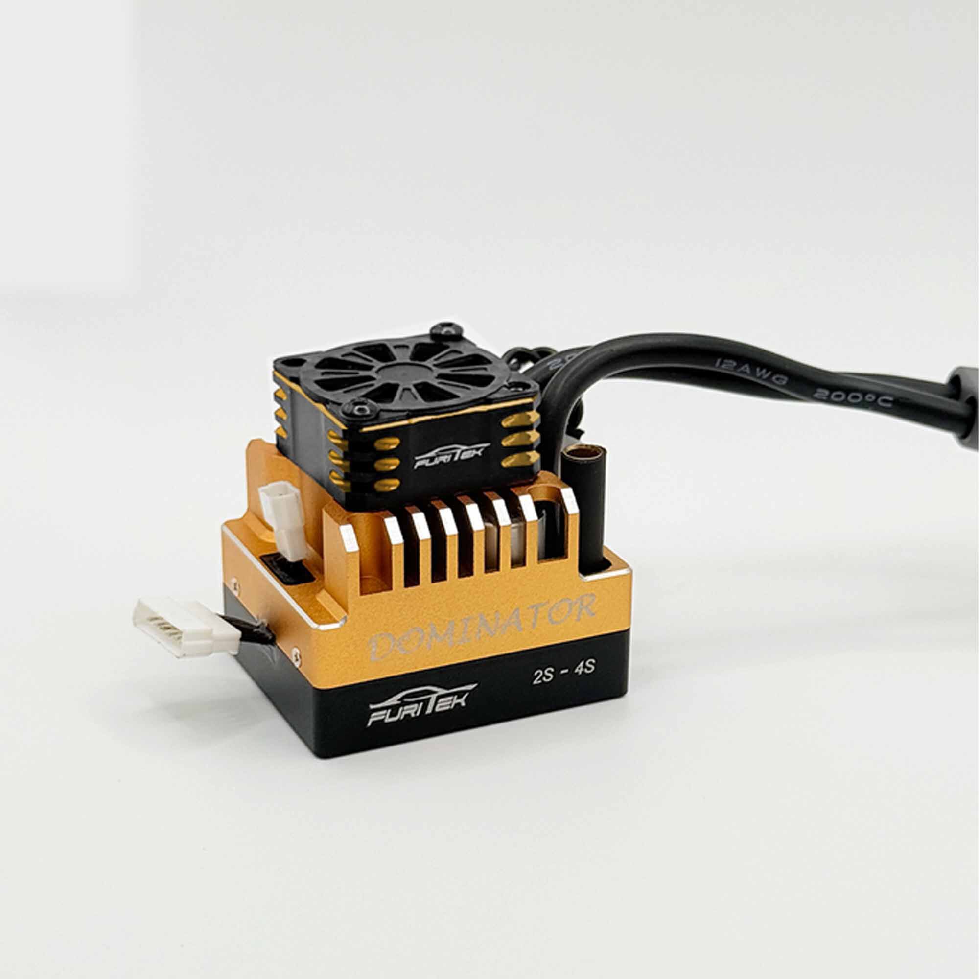 Furitek Furitek DOMINATOR 150A Sensored Brushless ESC – 2S to 4S LiPo – for 1/16 & 1/10 RC Bashers
