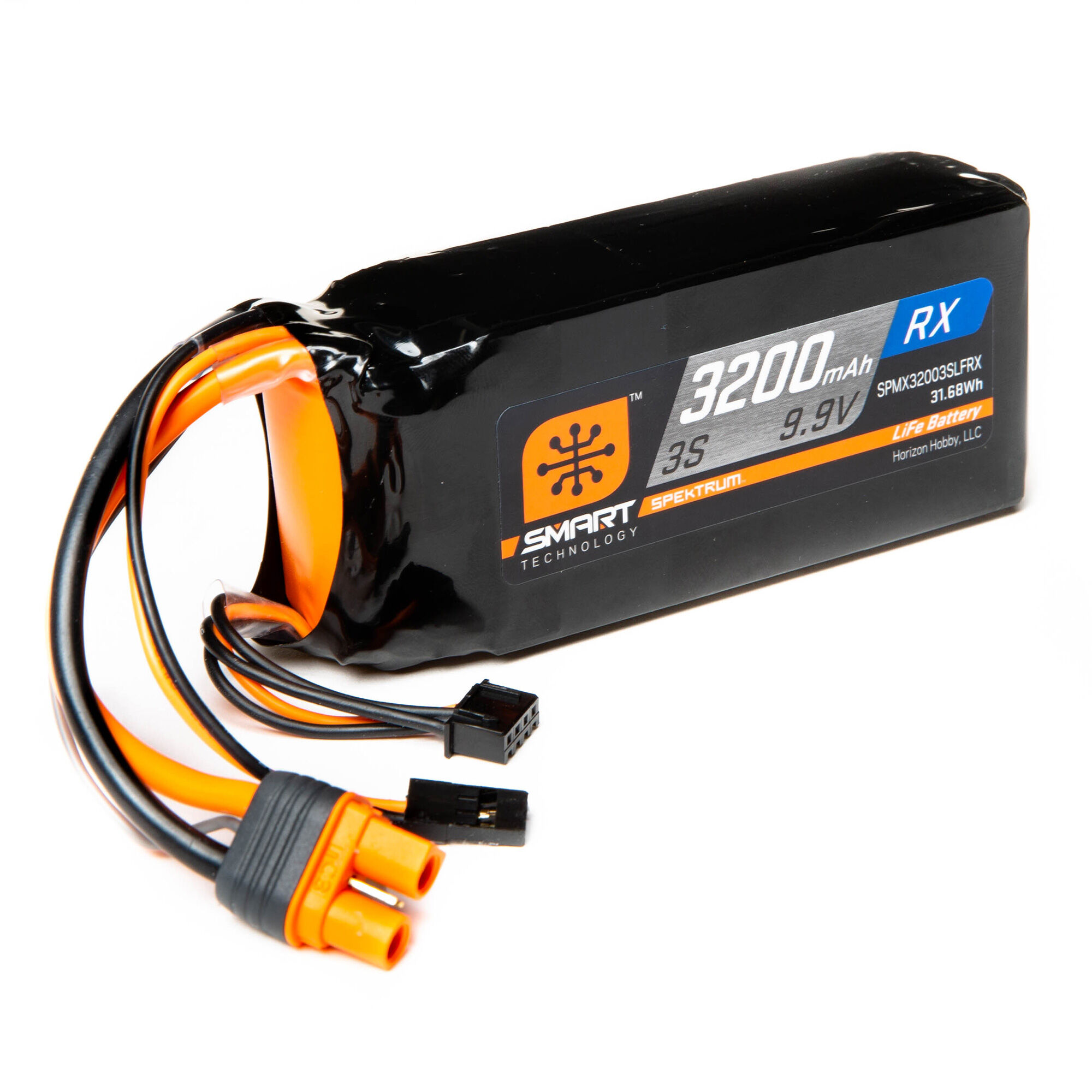 Spektrum Accessories 9.9V 3200mAh 3S 15C Smart LiFe ECU Battery: Universal Receiver