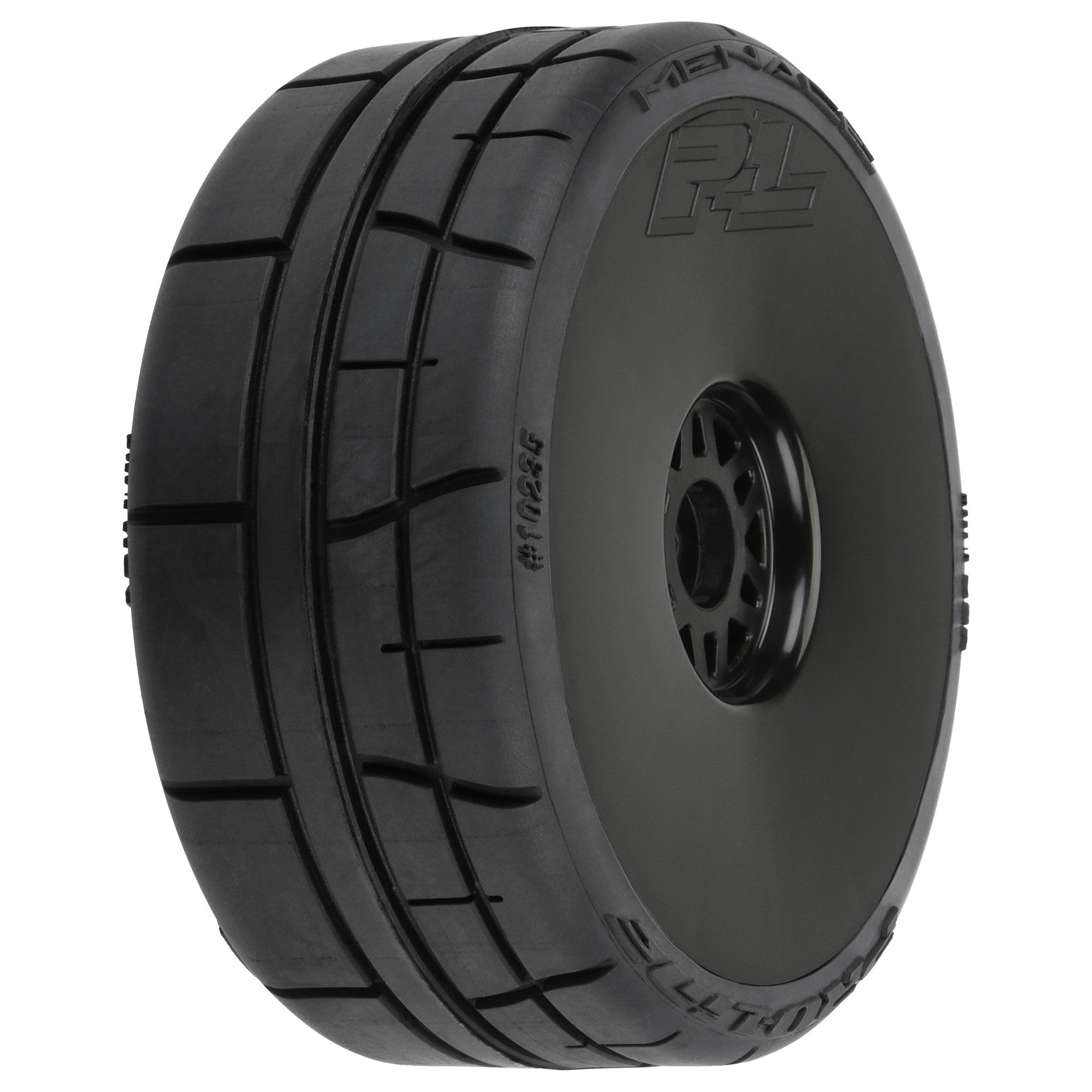 Pro-Line Racing 1/8 Menace HP BELTED Speed Run F/R Tires Mounted 17mm Black (2)
