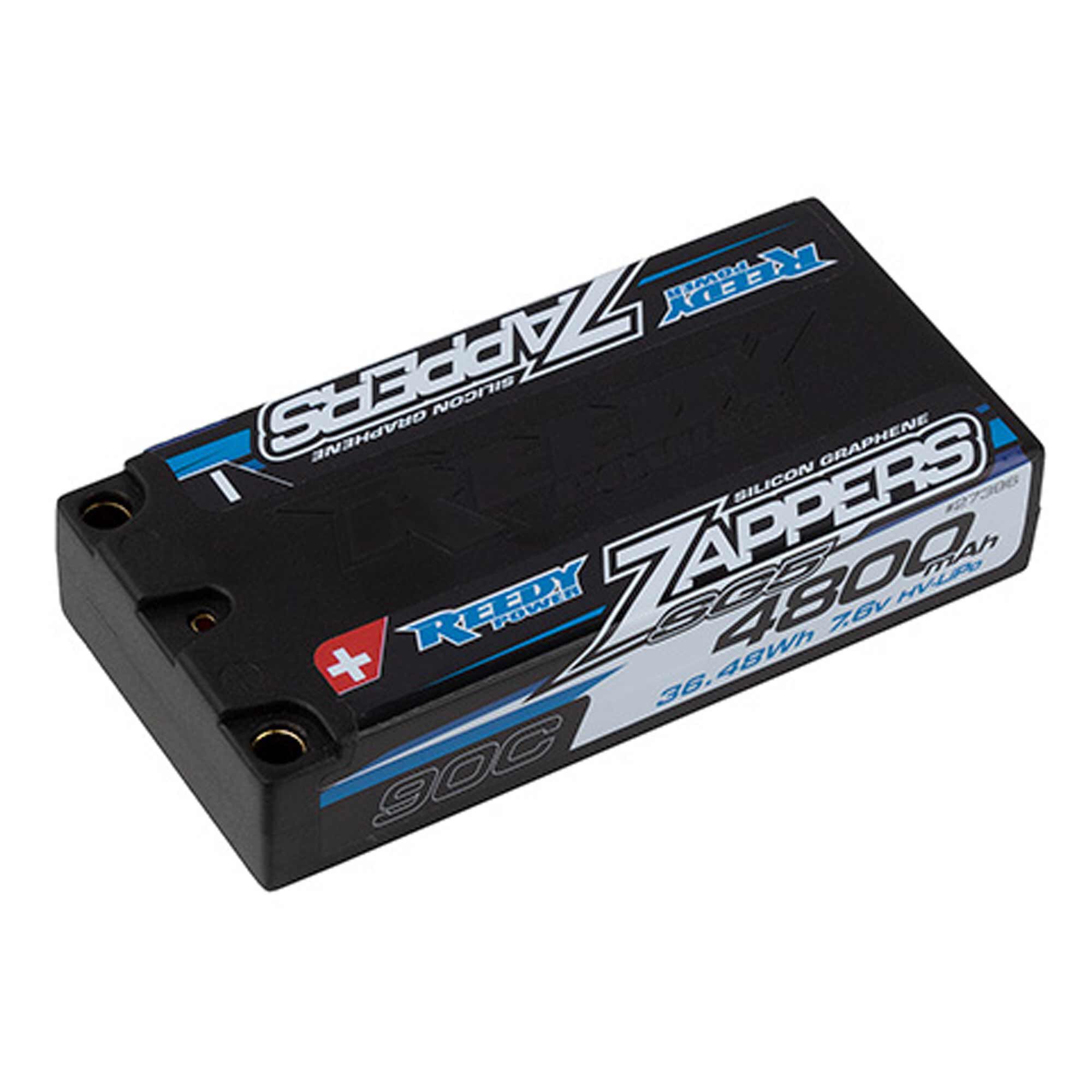 Team Associated 7.6V 4800mAh 2S 90C Reedy Zappers SG5 LiHV Shorty Battery