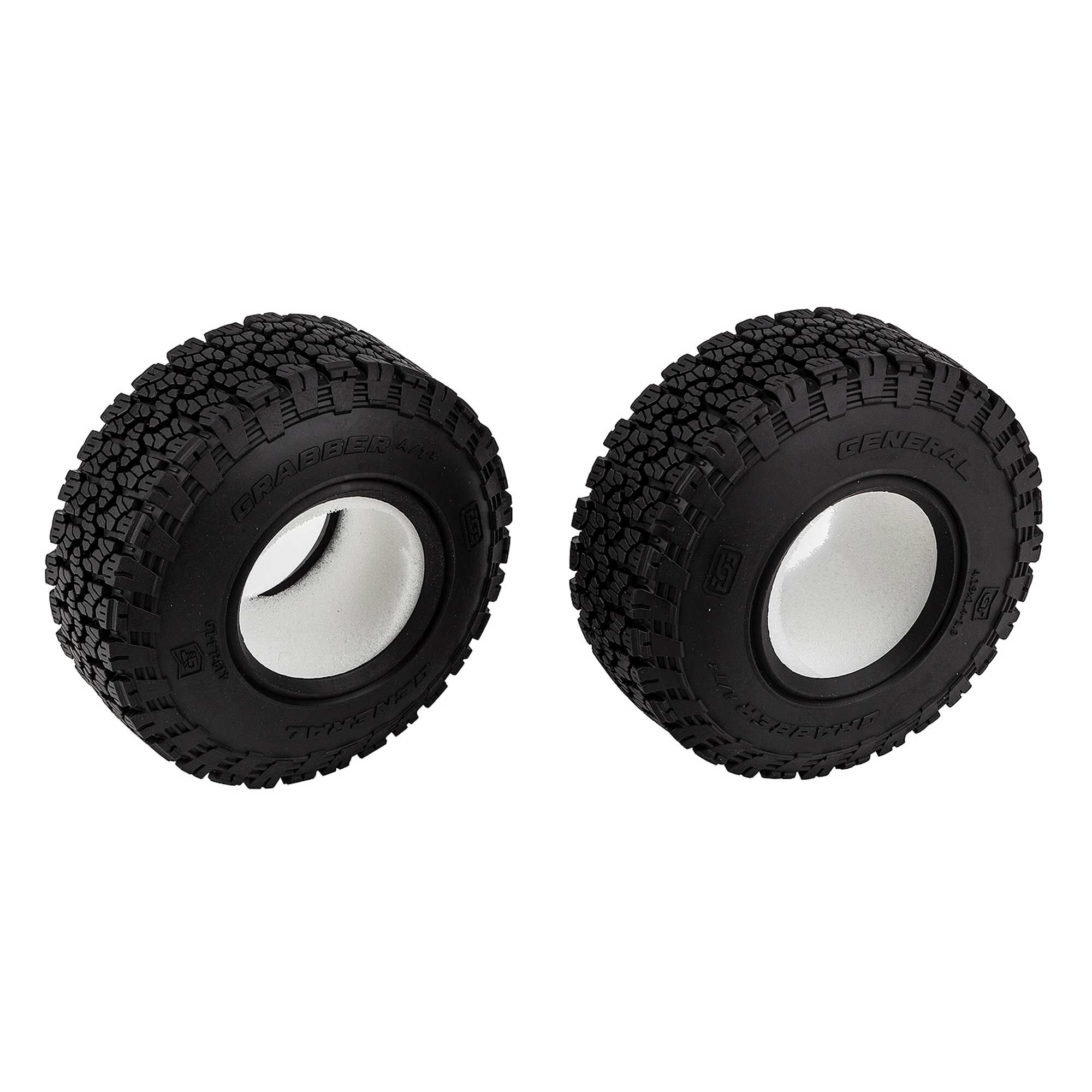 Team Associated 1/10 General Grabber A/T X 1.9" Rock Crawler Tires and Inserts (2)