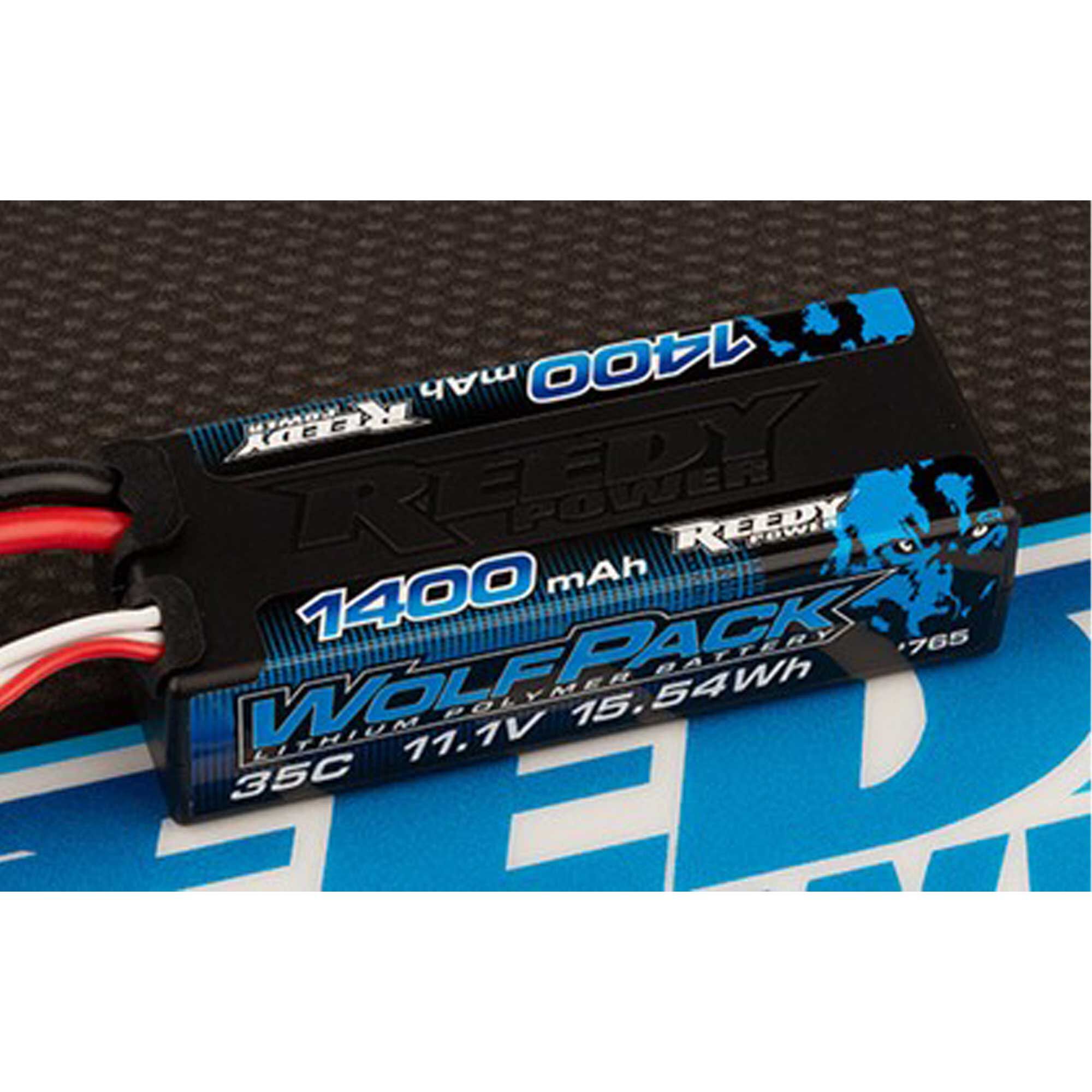 Team Associated 11.1V Reedy WolfPack Mini 1400mAh 35C 3S LiPo Battery with T-plug