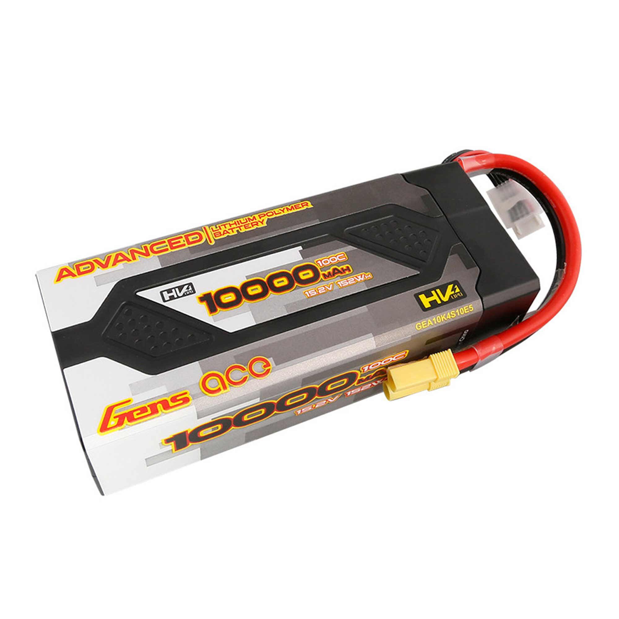 Gens ace 15.2V 10000mAh 4S 100C G-Tech Smart Advanced Hardcase LiHV Battery: EC5