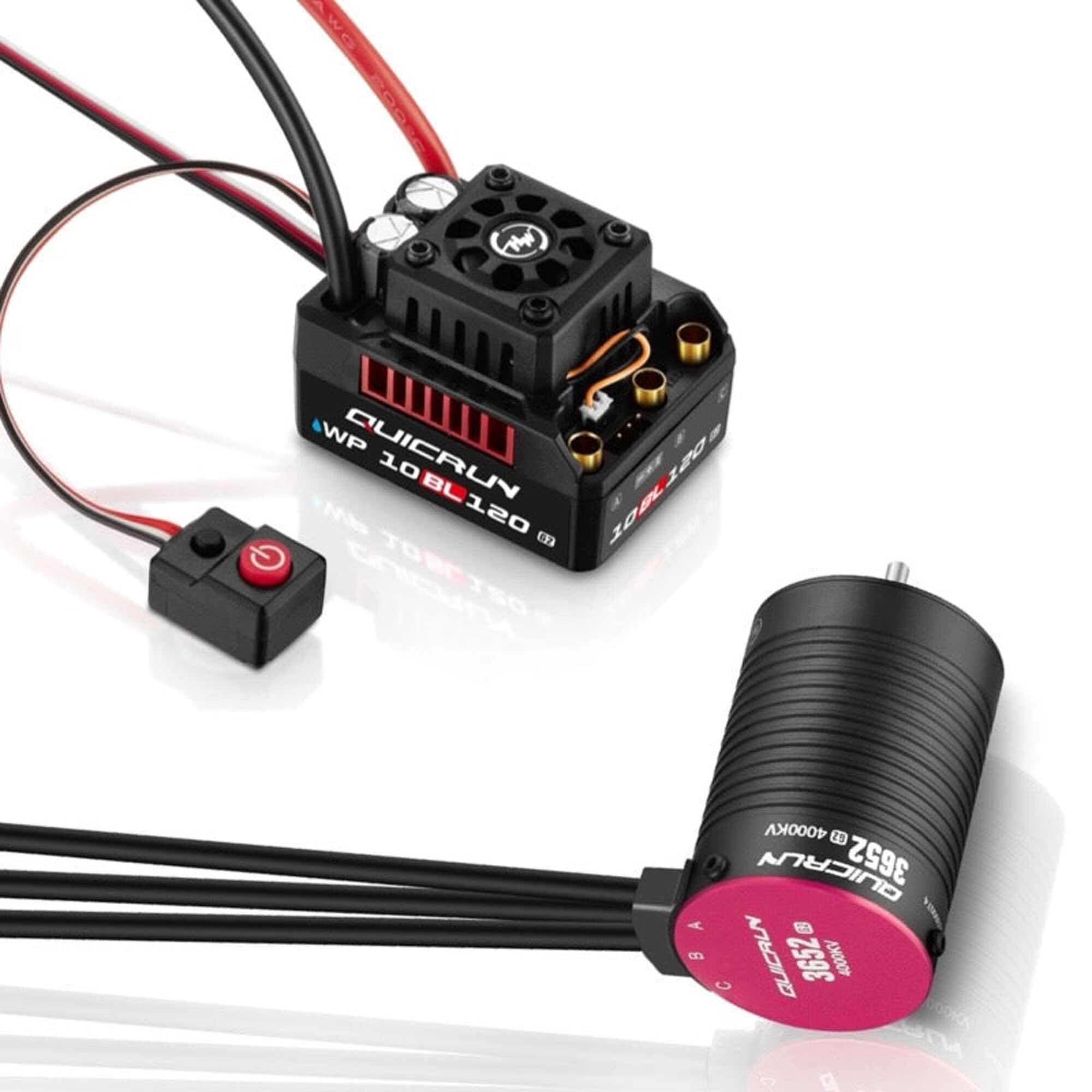 HOBBYWING QUICRUN 10BL120 G2 Brushless ESC / 3652SL G2 5400KV Motor Combo