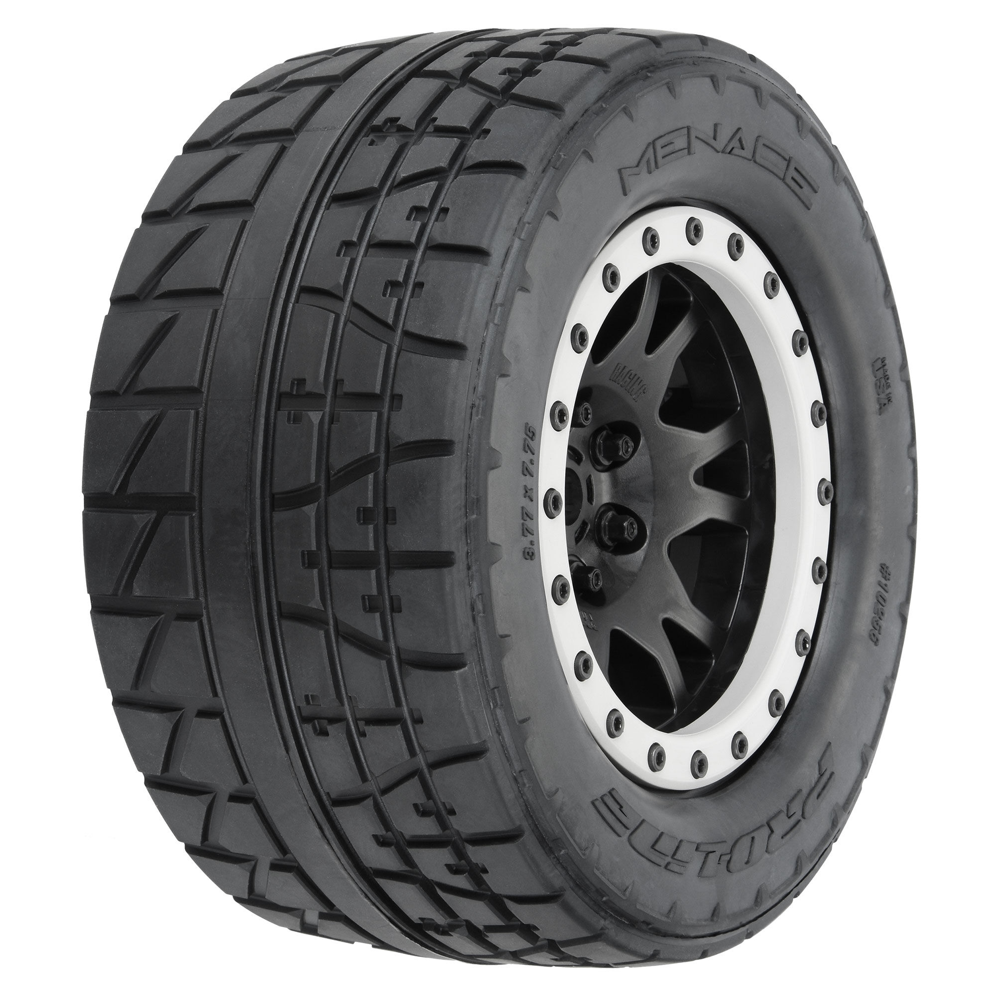 Pro-Line Racing 1/5 Menace HP BELTED Pro-Loc F/R X-MAXX MTD 24mm Blk/Gry Impulse (2)