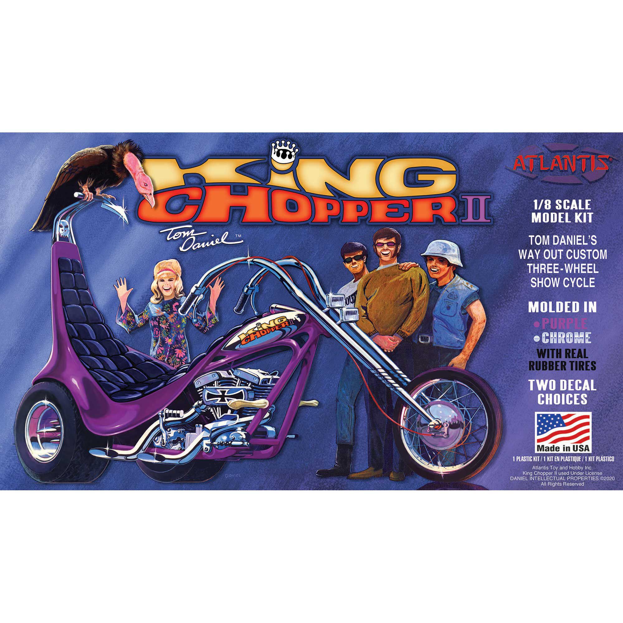 ATLANTIS TOY & HOBBY INC. 1/8 Tom Daniel King Chopper II Plastic Model Trike