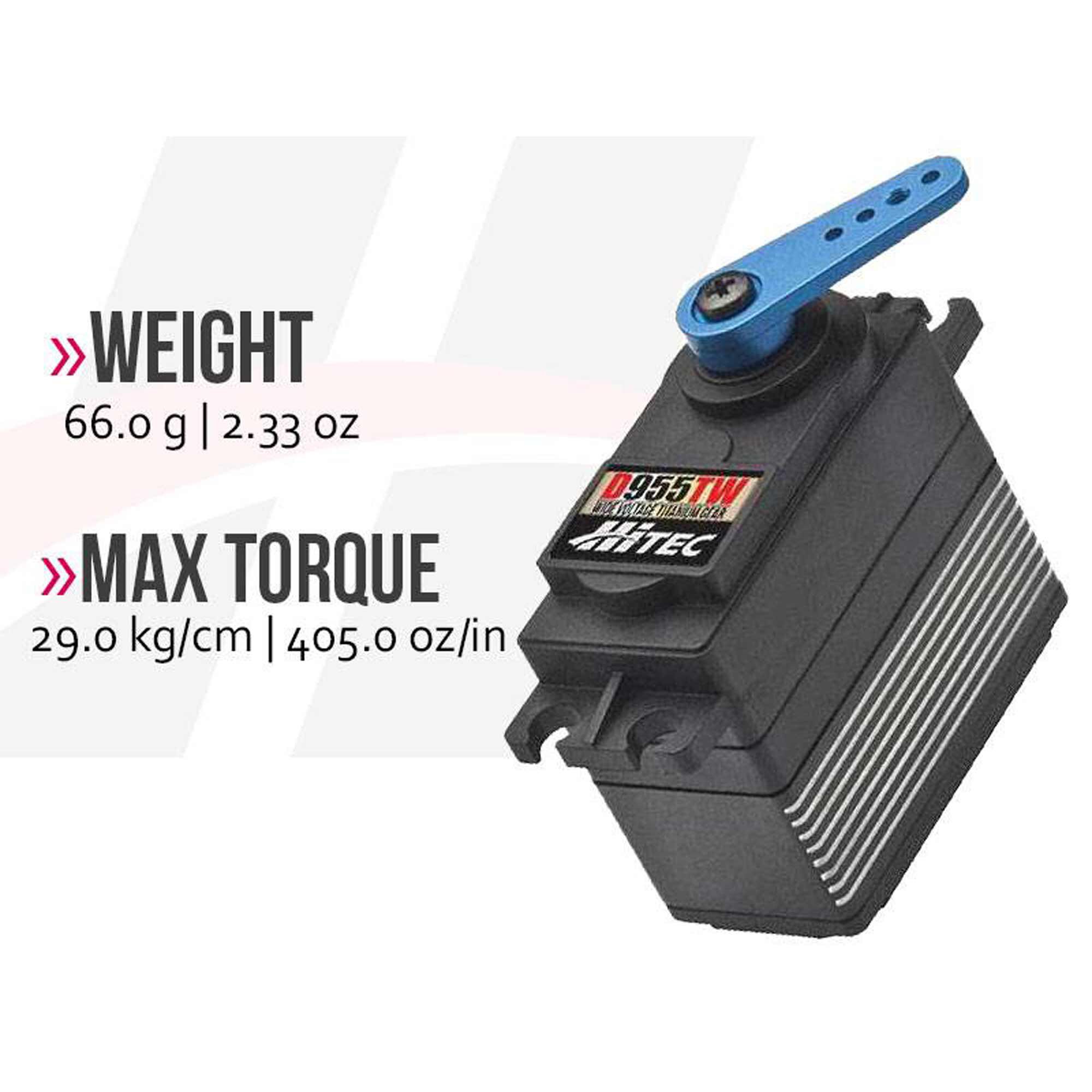 Hitec RCD Inc. D955TW Standard Digital Monster Torque Titanium Gear Servo