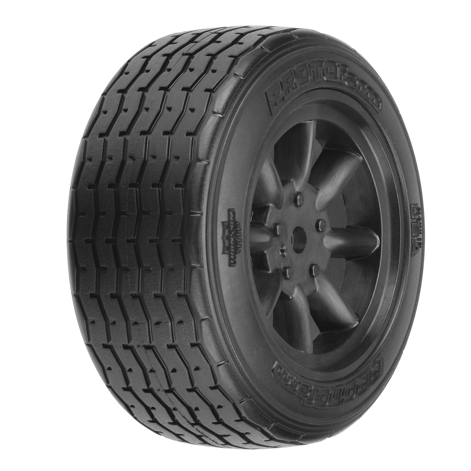 PROTOform 1/10 PROTOform VTA Front 26mm VTA Tires Mounted 12mm Blk Wheels (2)