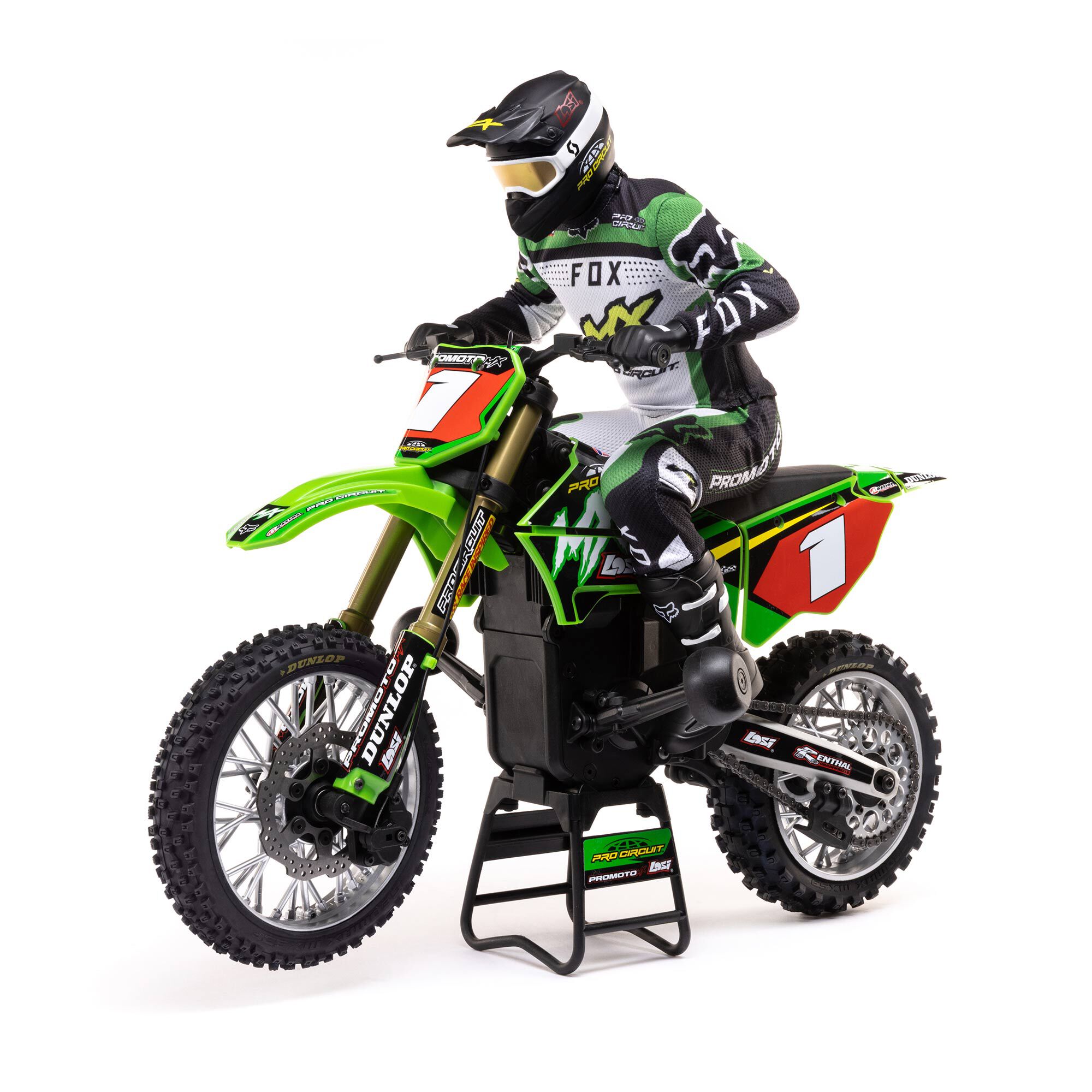 Losi 1/4 Promoto-MX Pro Circuit 2S RTR Brushless Motorcycle (Battery and Charger Included)