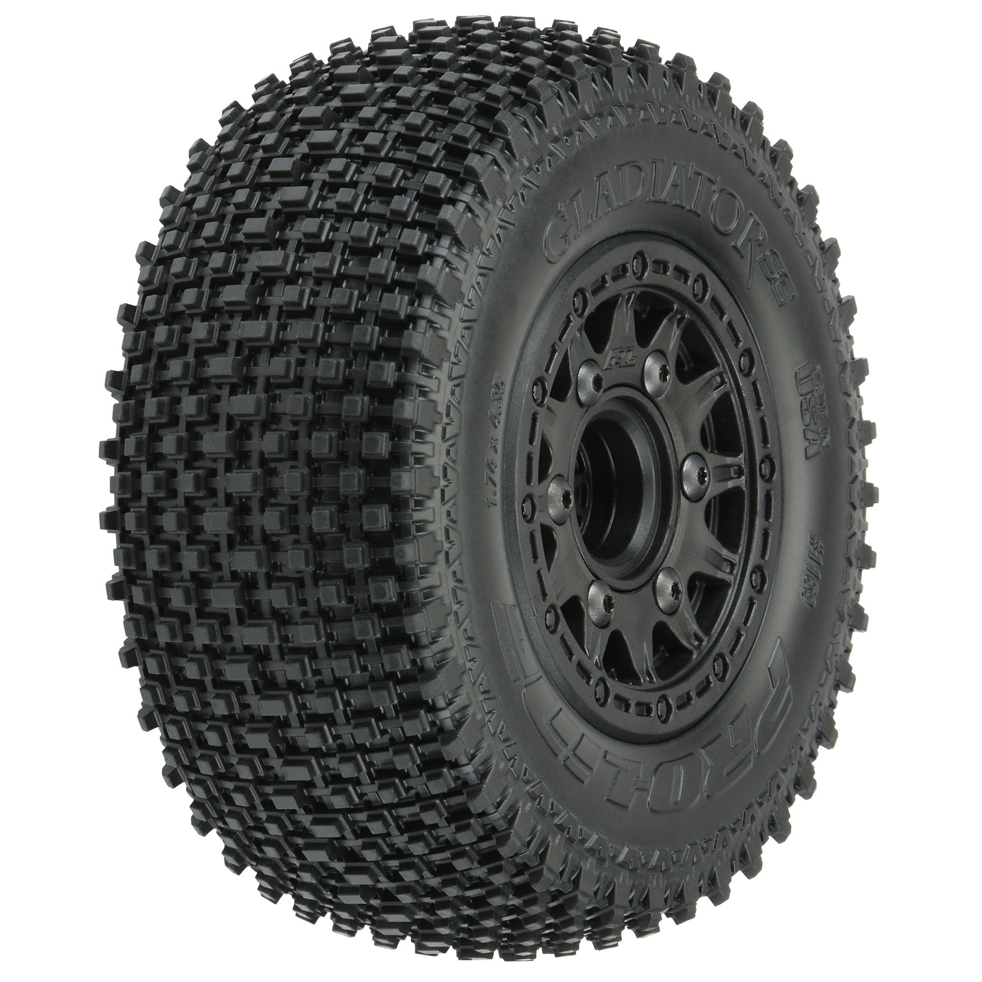 Pro-Line Racing 1/10 Gladiator M3 Front/Rear 2.2"/3.0" SC Mounted 12mm Blk Raid (2)