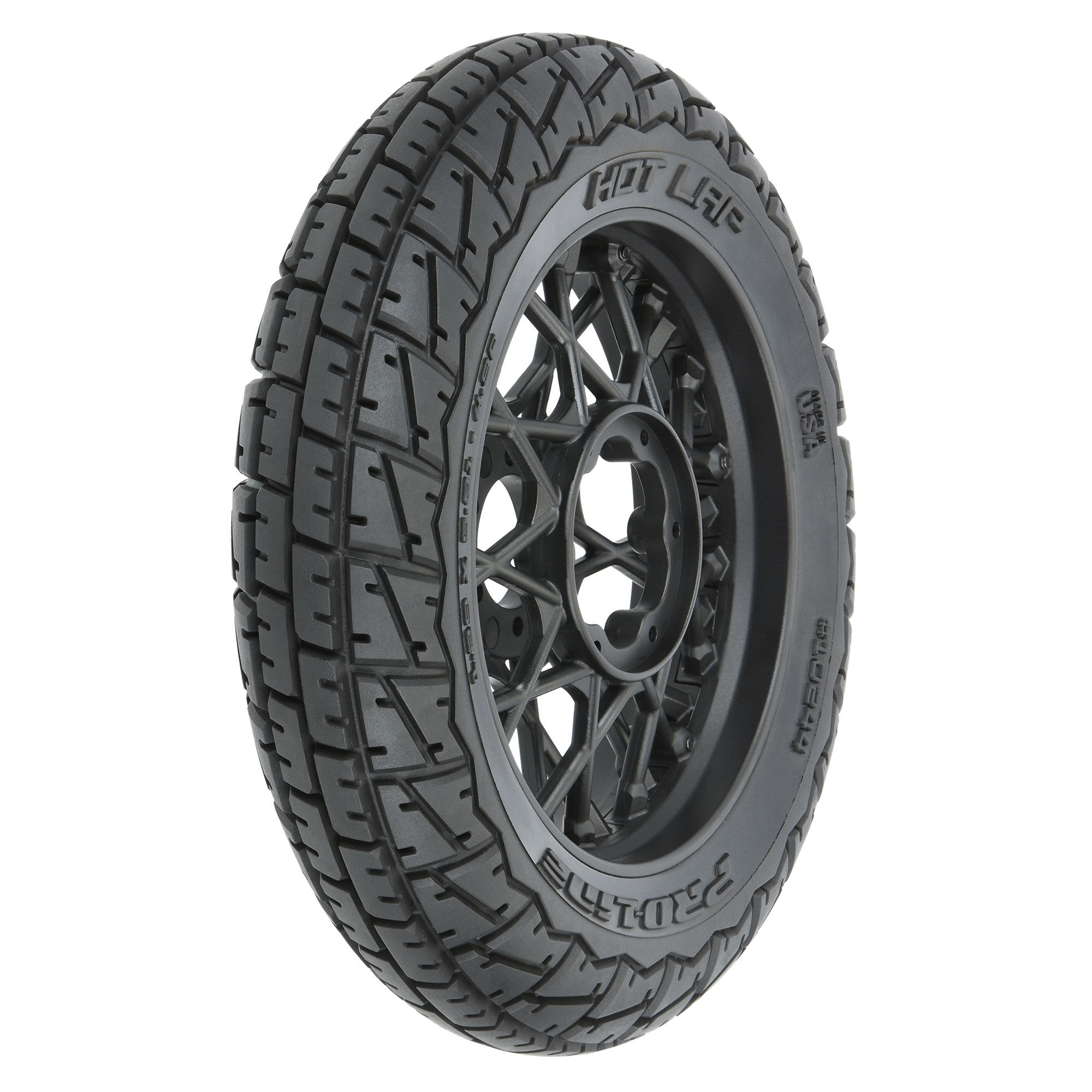 Pro-Line Racing 1/4 Hot Lap MX S3 Front Tire MTD Black Supermoto Wheel: Promoto-MX/SM