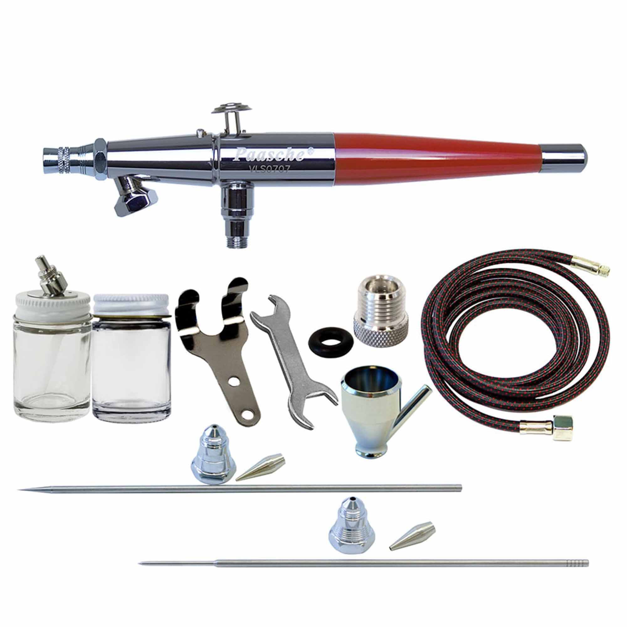Paasche Airbrush Company VLS-3AS Double Action Siphon Feed Airbrush Set