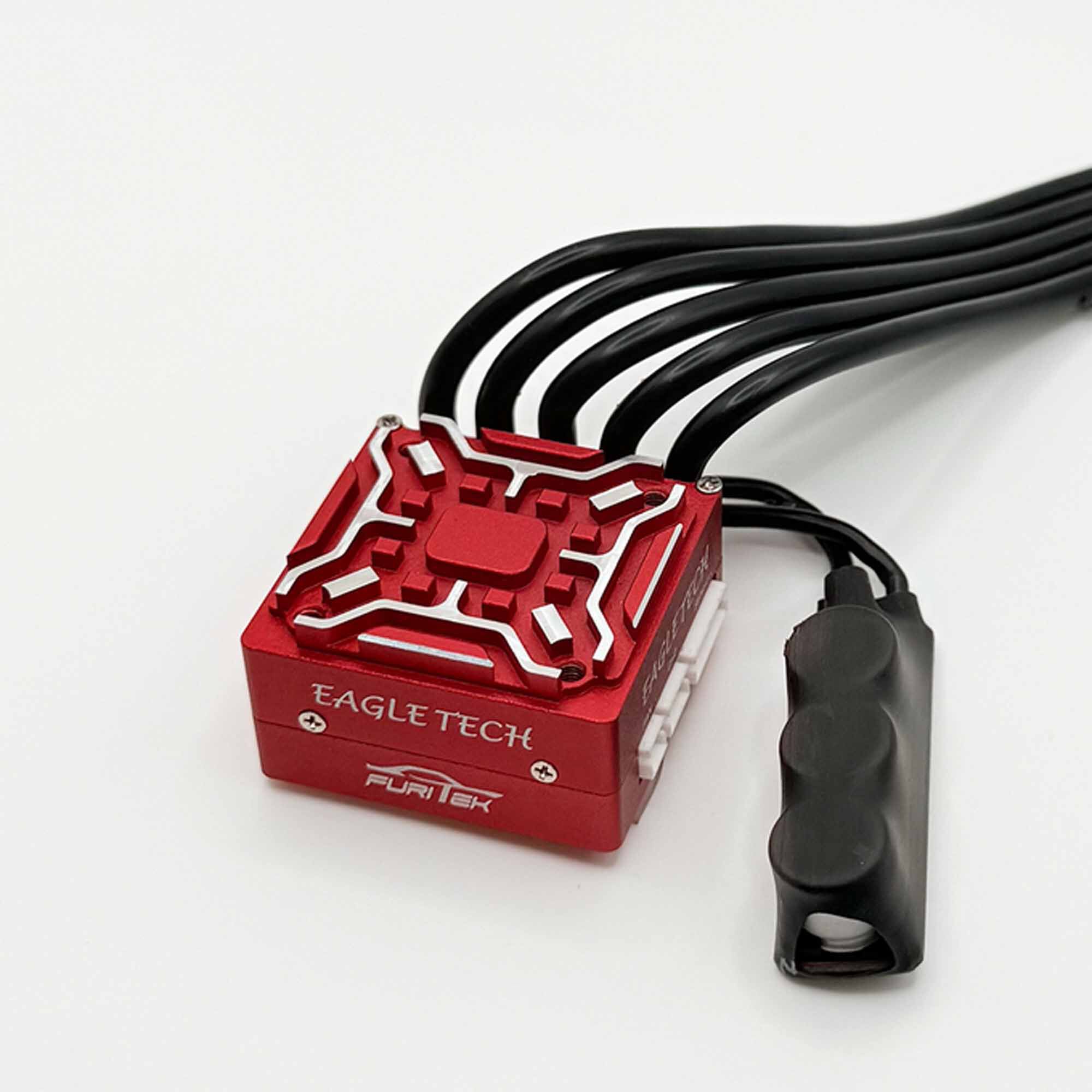 Furitek Furitek EagleTech 160A 1/10 Sensored Brushless ESC w/ Fan – For Drift & Racing – Red Edition