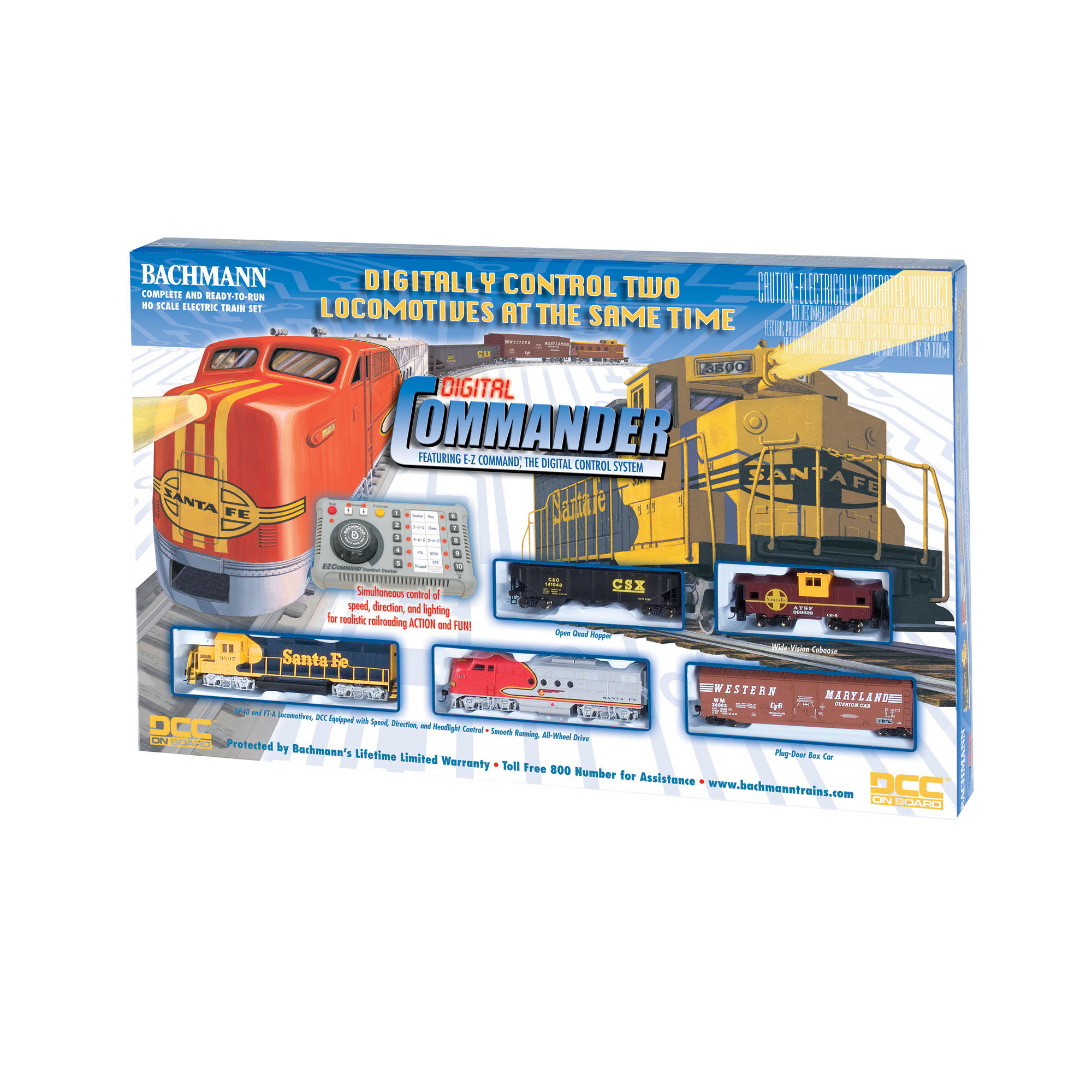Bachmann Industries HO Scale Digital Commander Deluxe Train Set with DCC