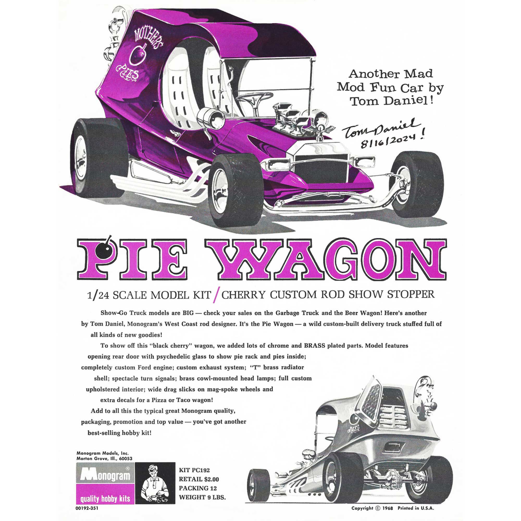 ATLANTIS TOY & HOBBY INC. 1/24 Tom Daniel's Pie Wagon Show Rod Model Kit