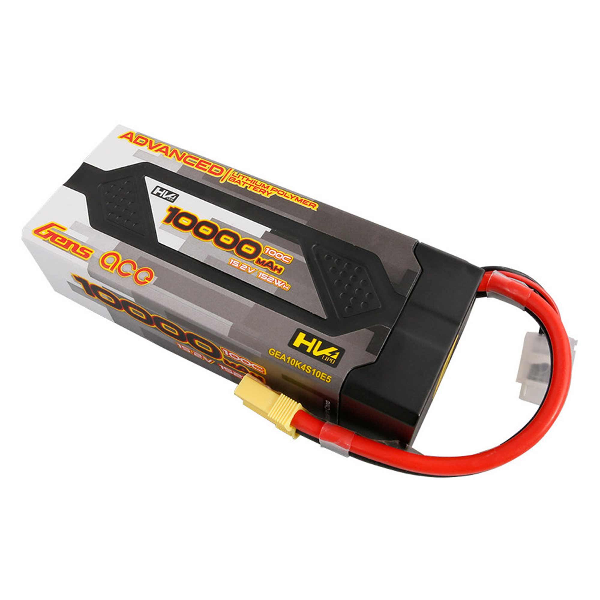 Gens ace 15.2V 10000mAh 4S 100C G-Tech Smart Advanced Hardcase LiHV Battery: EC5