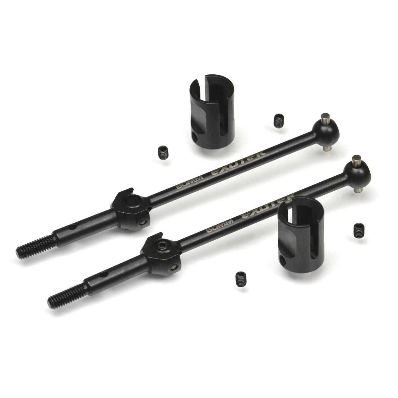 EXOTEK RACING LLC Heavy Duty Steel RC CVD Axle Set: Traxxas 2WD Drag Slash