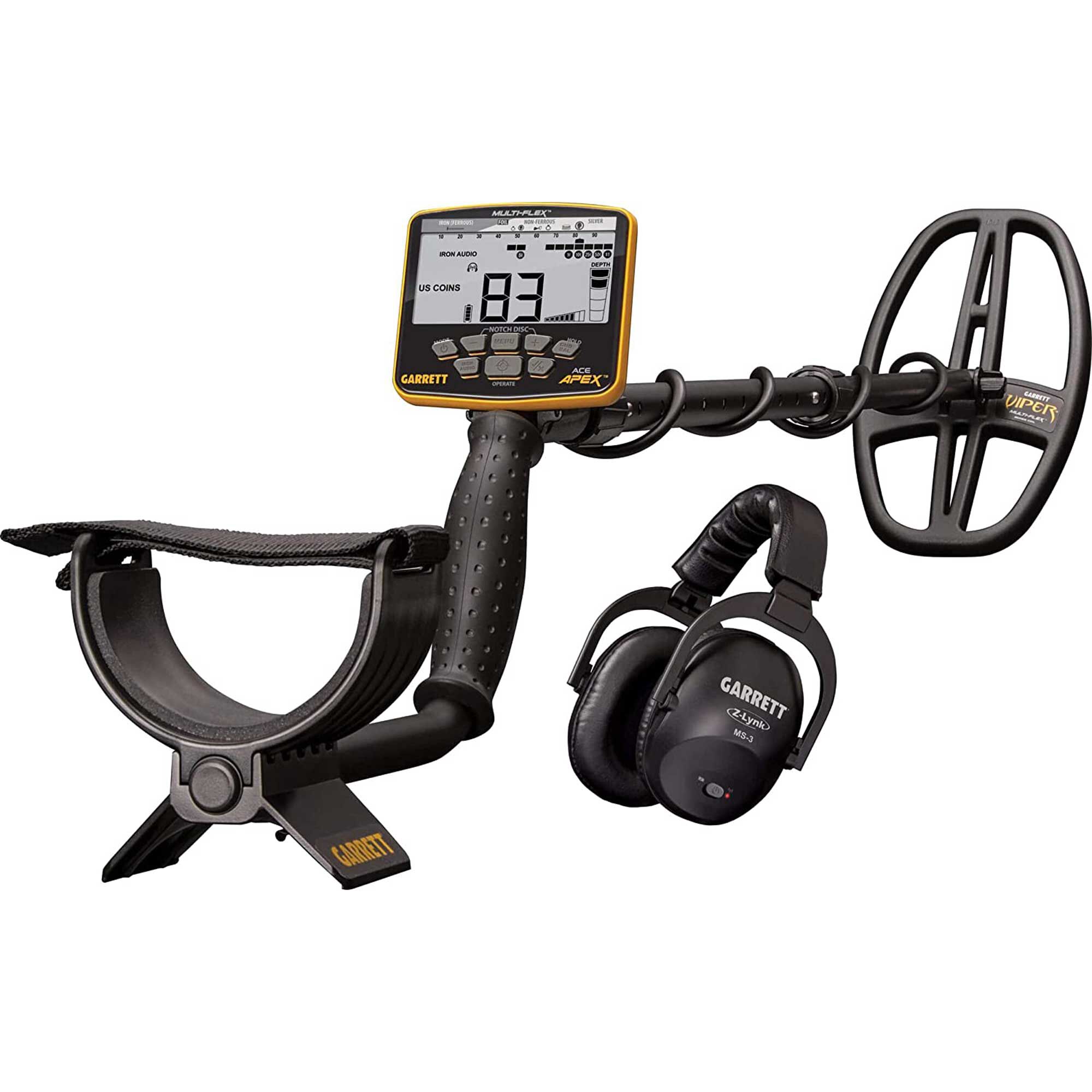 Garrett Metal Detectors ACE APEX Metal Detector (Wireless Package with Headphones)