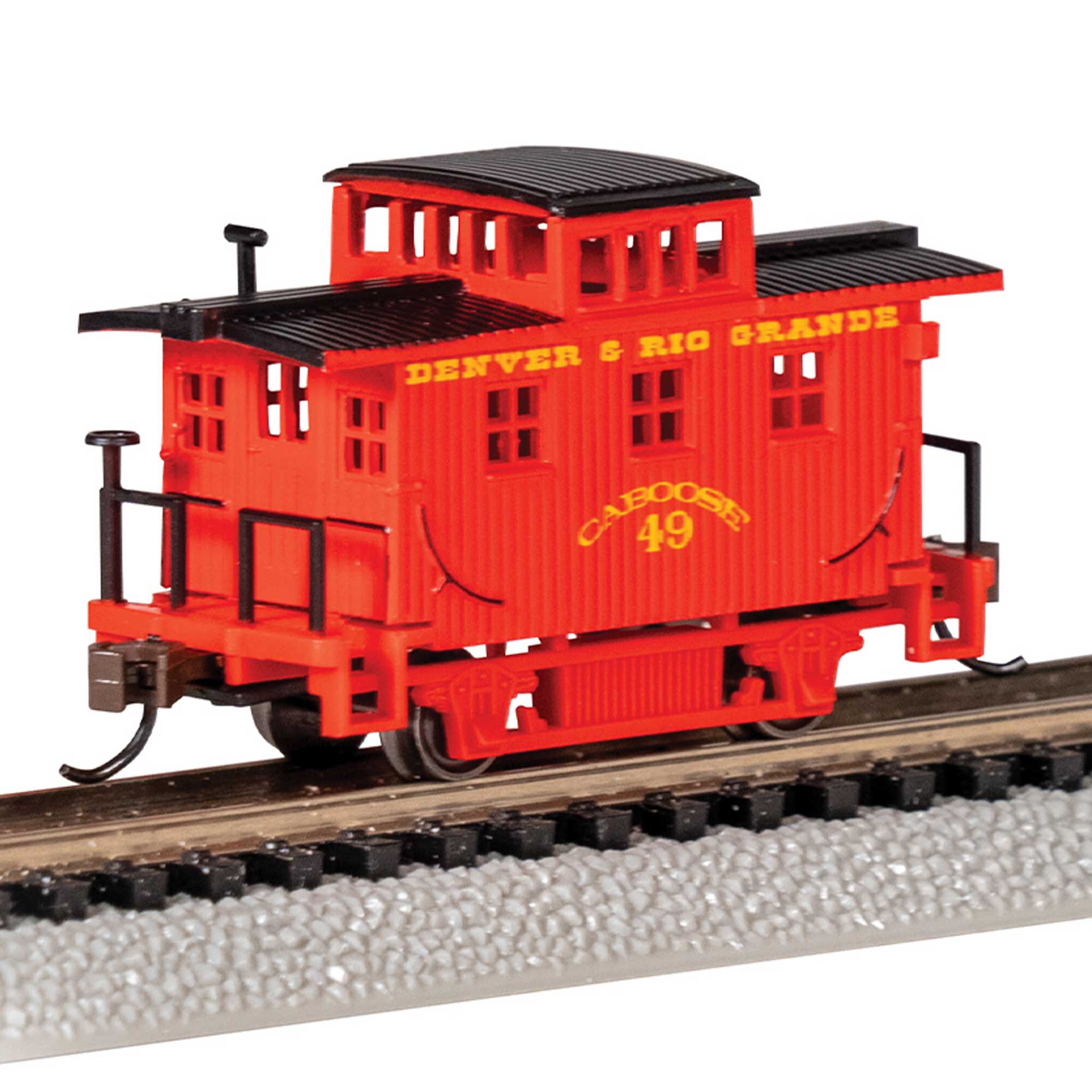 Bachmann Industries OLD-TIME BOBBER CABOOSE - DENVER & RIO GRANDE™ #49 - N Scale