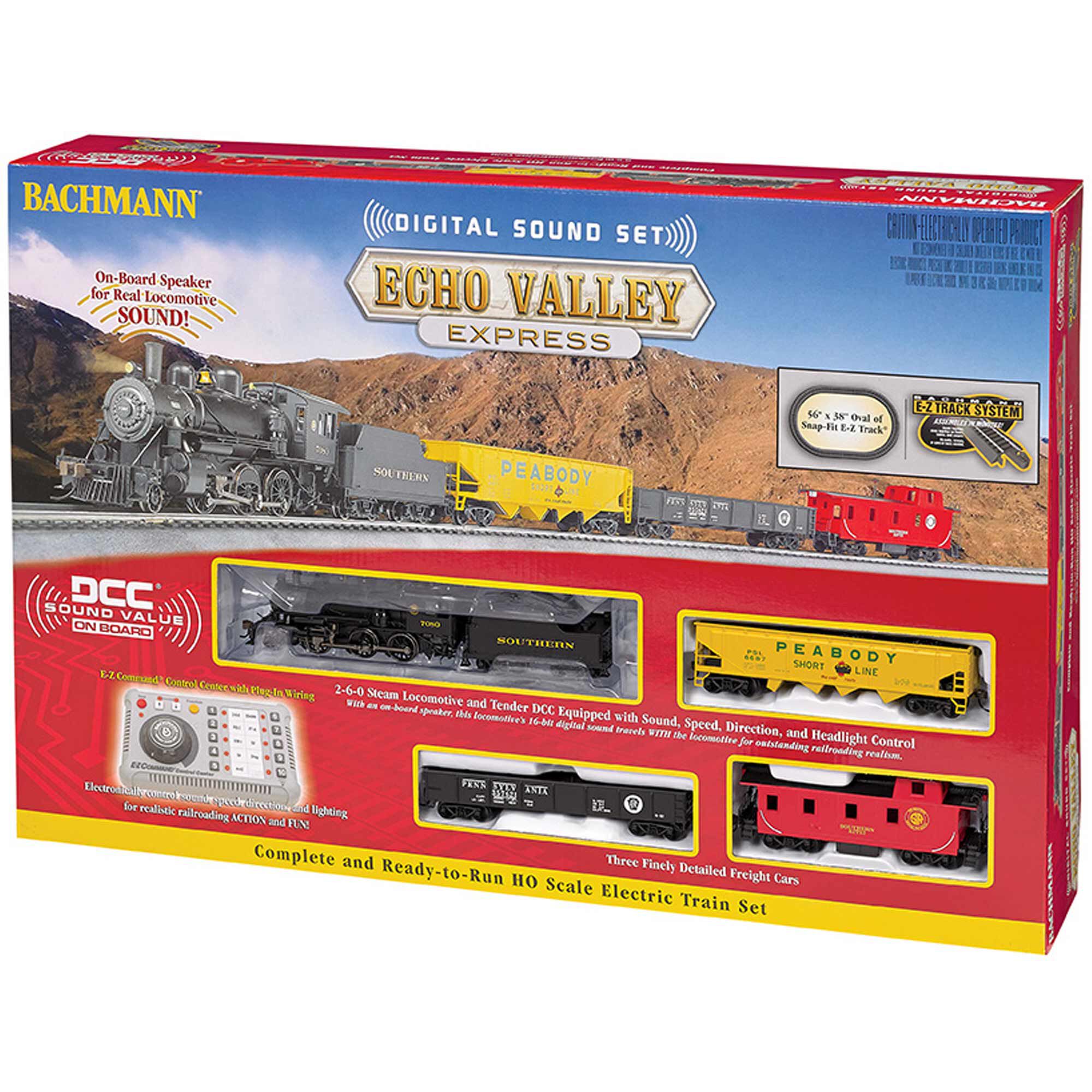 Bachmann Industries HO Echo Valley Express Train Set with EZ Command Sound