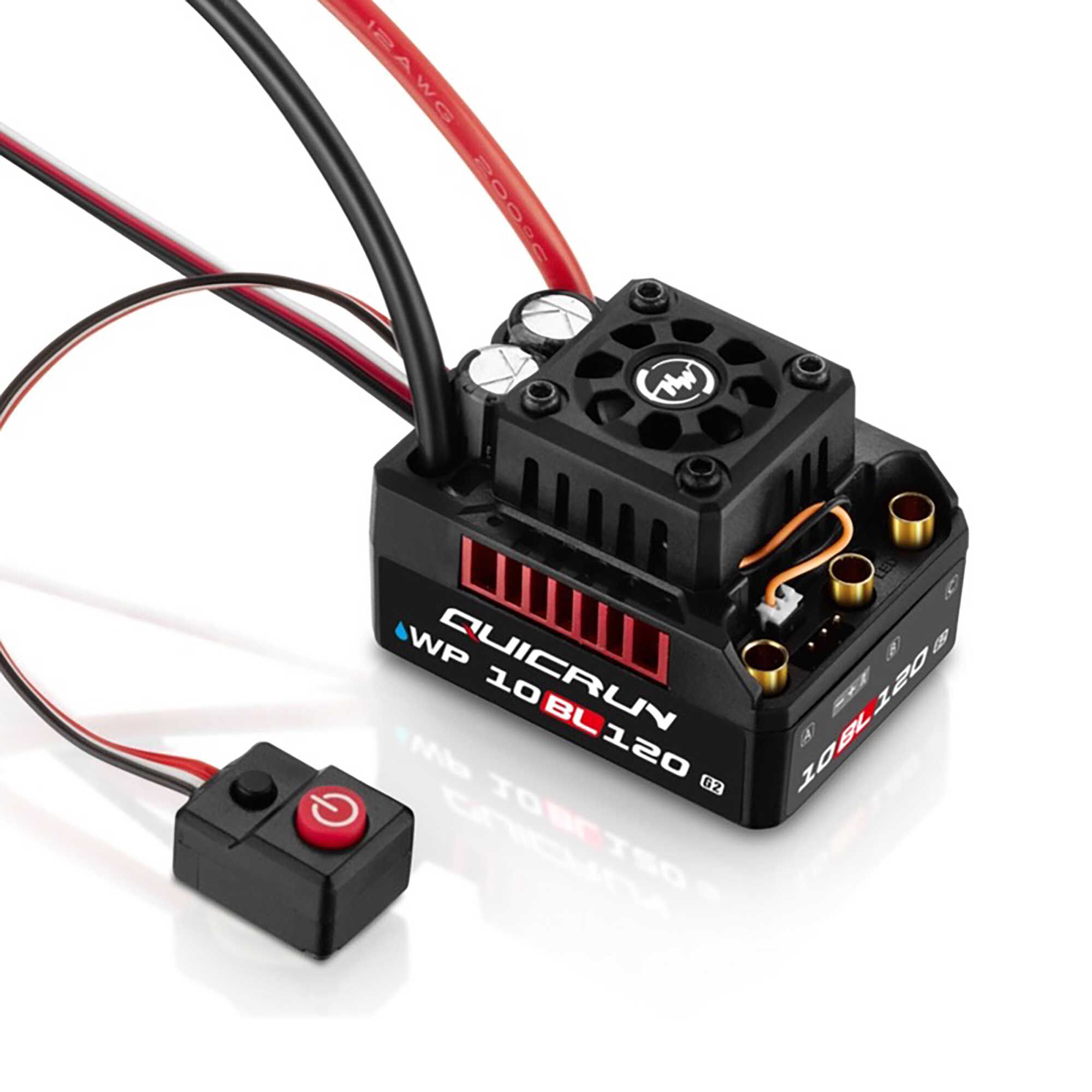 HOBBYWING QUICRUN Waterproof 10BL120 G2 Sensorless Brushless ESC: 2S-4S