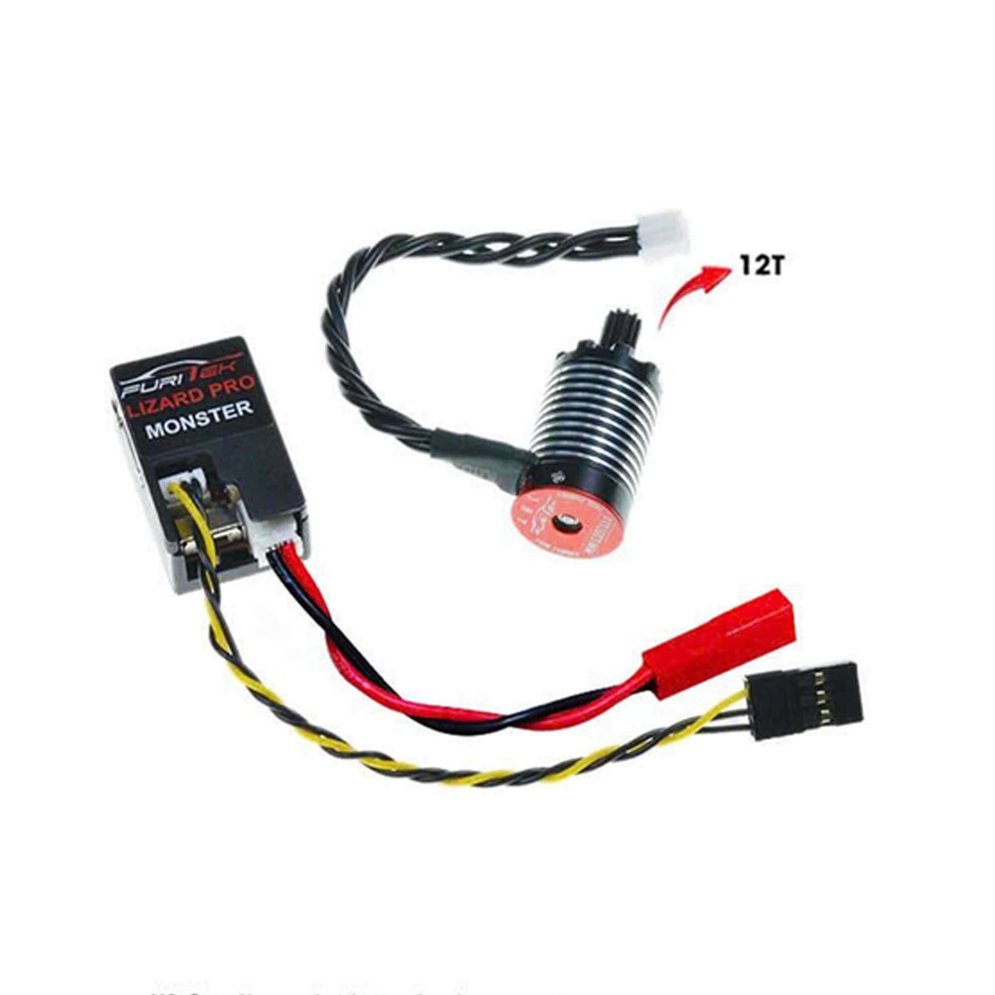 Furitek Monster Power Combo: Lizard Pro Brushless ESC & Mini Godzilla 1410 7500KV Motor