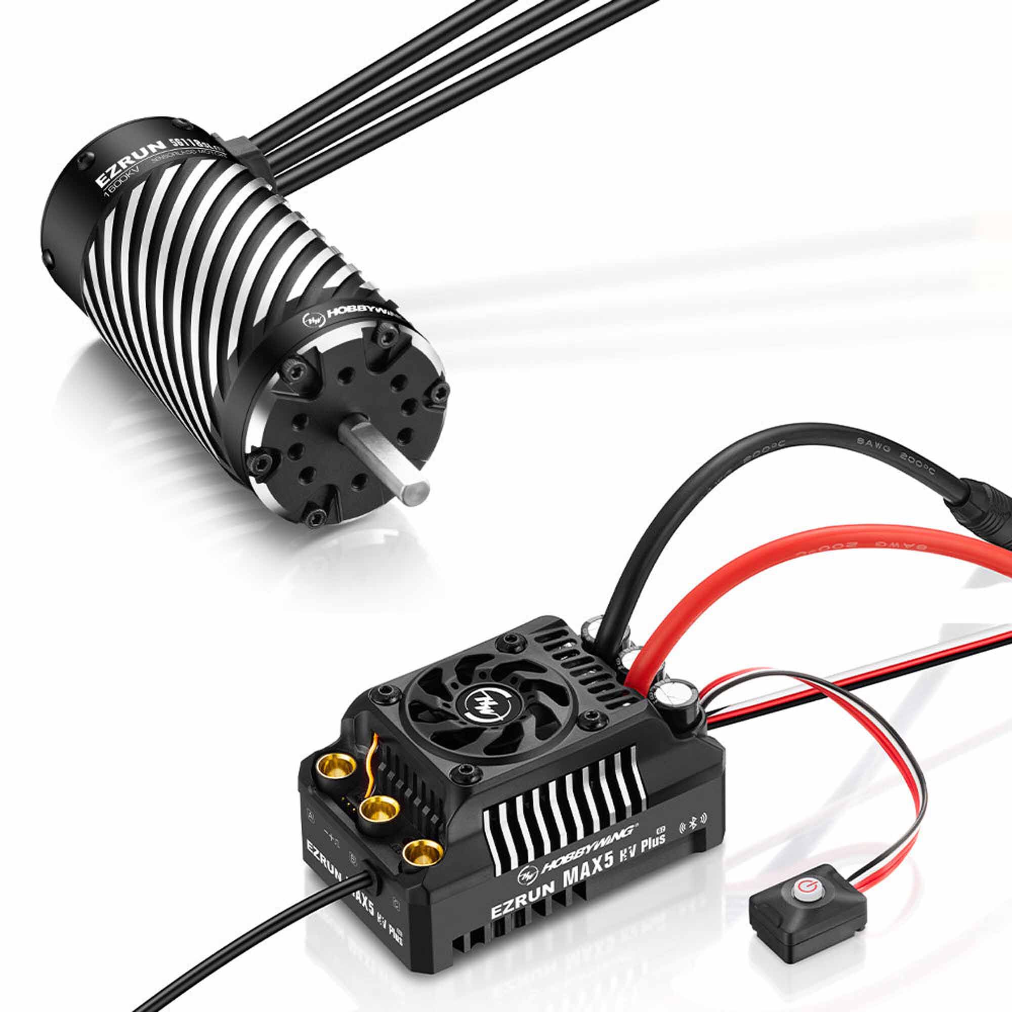 HOBBYWING EZRUN MAX5 HV Plus G2 ESC & EZRUN 56118SL G2 1600KV Motor Combo