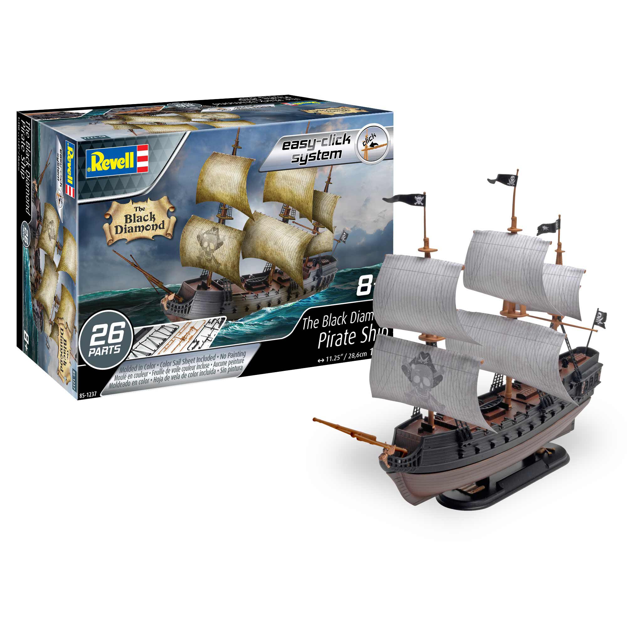 CARRERA REVELL OF AMERICAS INC 1/35 The Black Diamond Pirate Ship "Easy-Click"