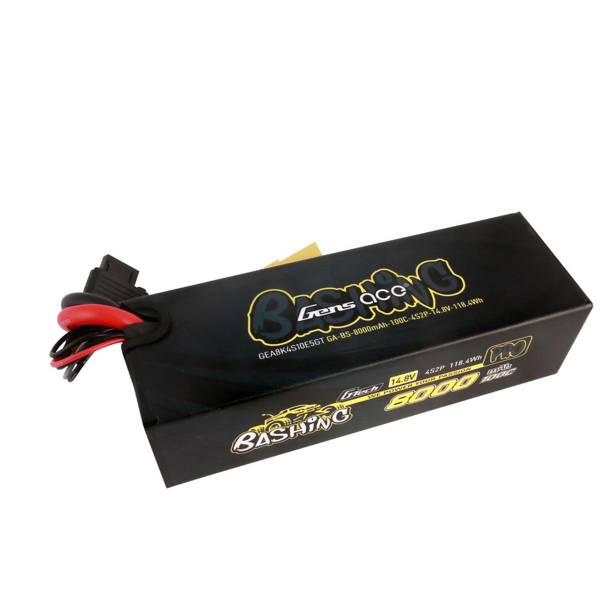 Gens ace 14.8V 8000mAh 4S 10C G-Tech Smart Bashing Hardcase Lipo Battery: EC5