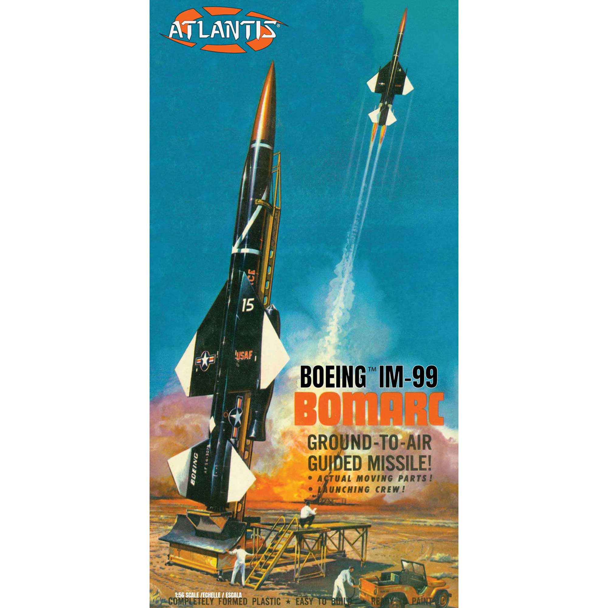 ATLANTIS TOY & HOBBY INC. 1/56 Boeing IM-99 Bomarc Missile with Launch Platform