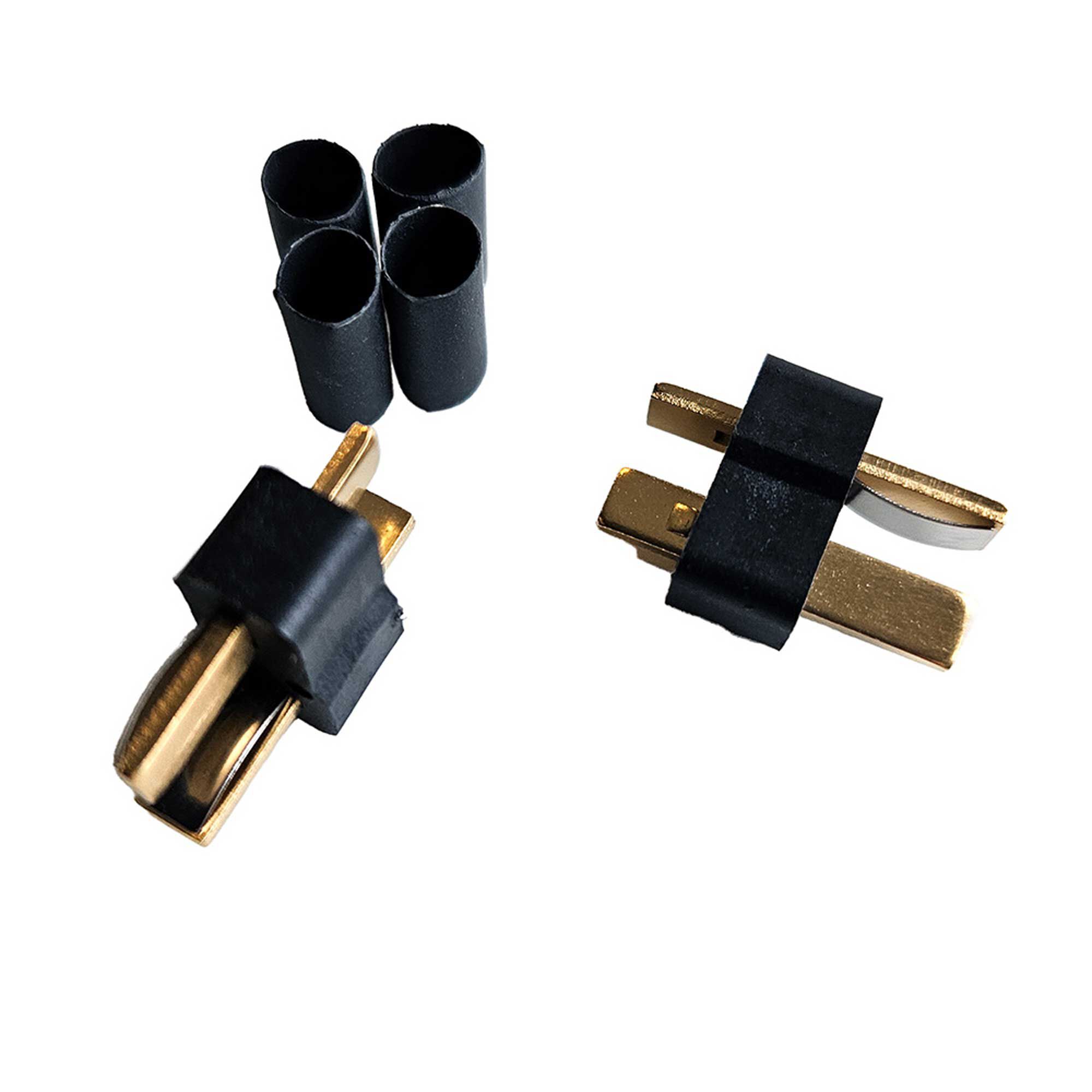 W. S. Deans Company Ultra Plug® HB Male 2 Pack 3/16” Shrink Tubing for use with 12-16 Gauge Wire