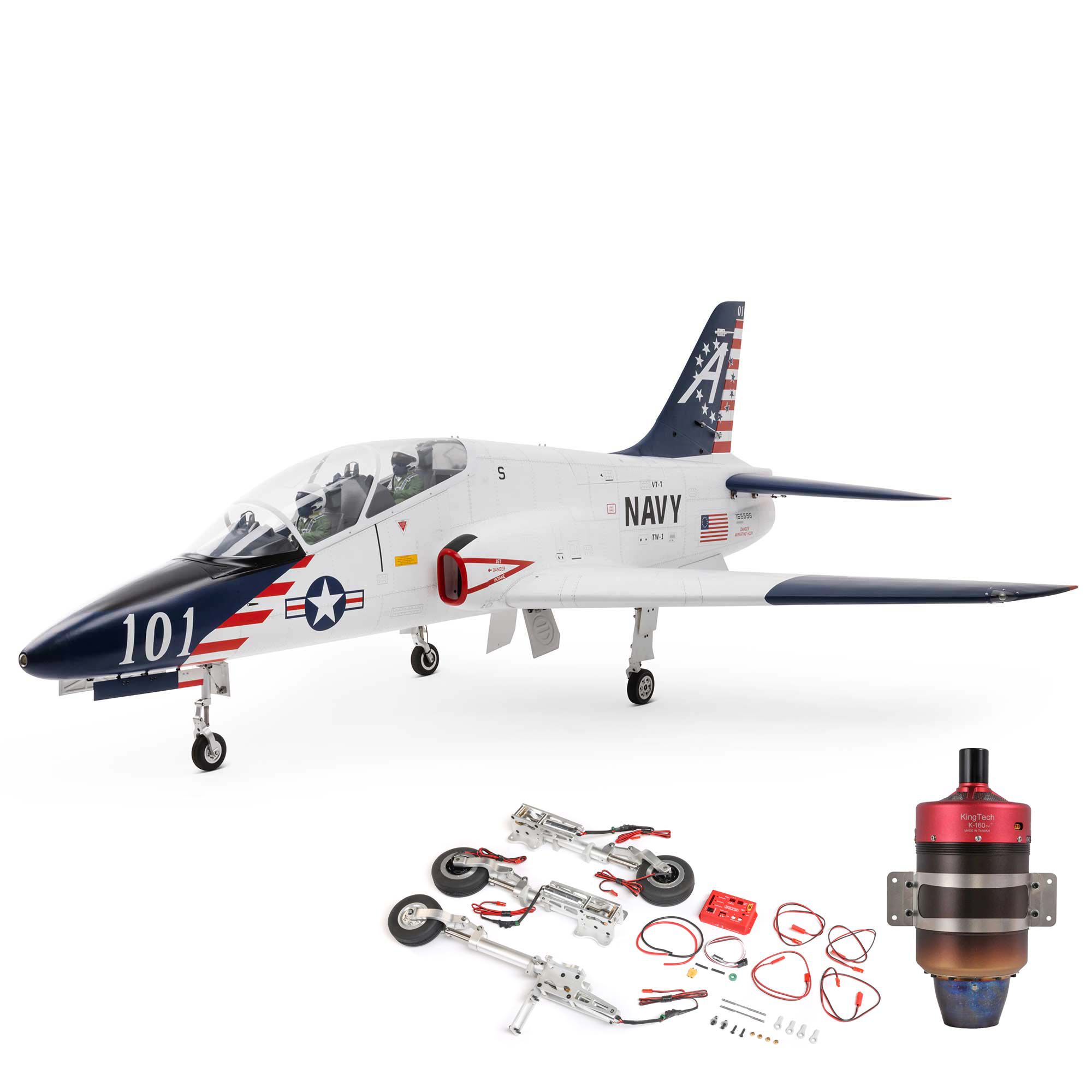 Hangar 9 Hawk/T-45 140-160N ARF with Retract Set and KingTech K-160G4+