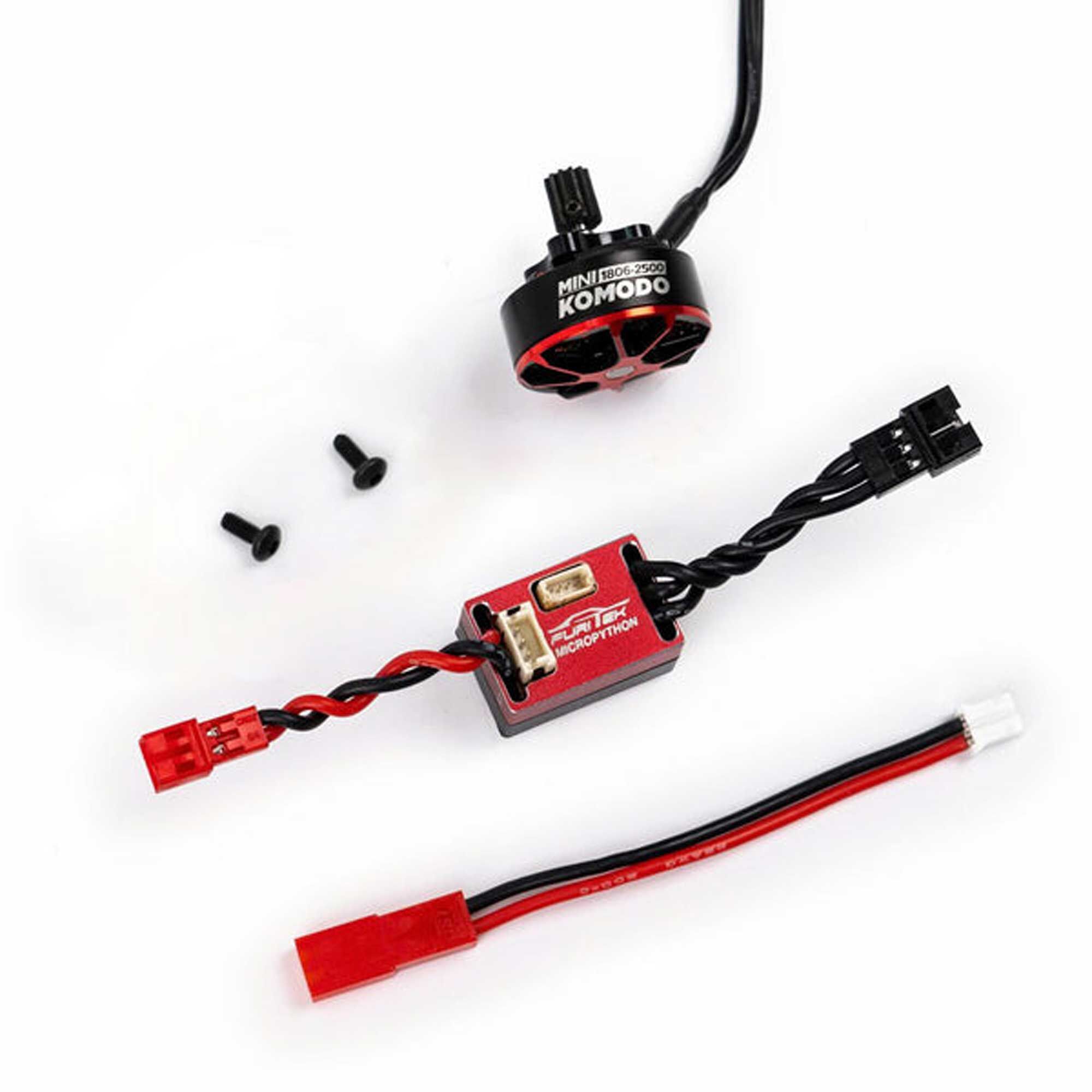 Furitek MicroSilk Power Combo: Micro Python Brushless ESC & Mini Komodo V2 2500KV Motor