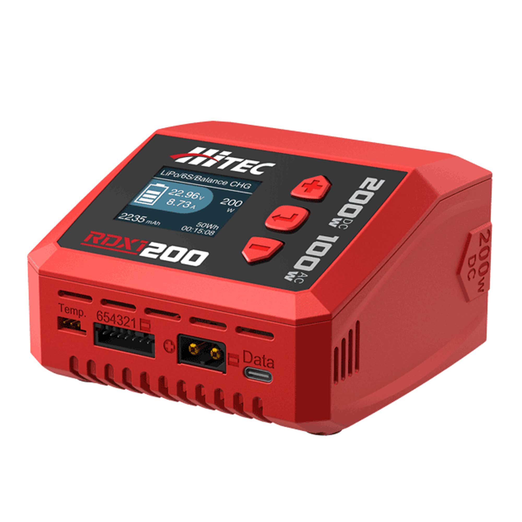 Hitec RCD Inc. RDX1 200 AC/DC Smart Balance Charger (AC) 100W / (DC) 200W