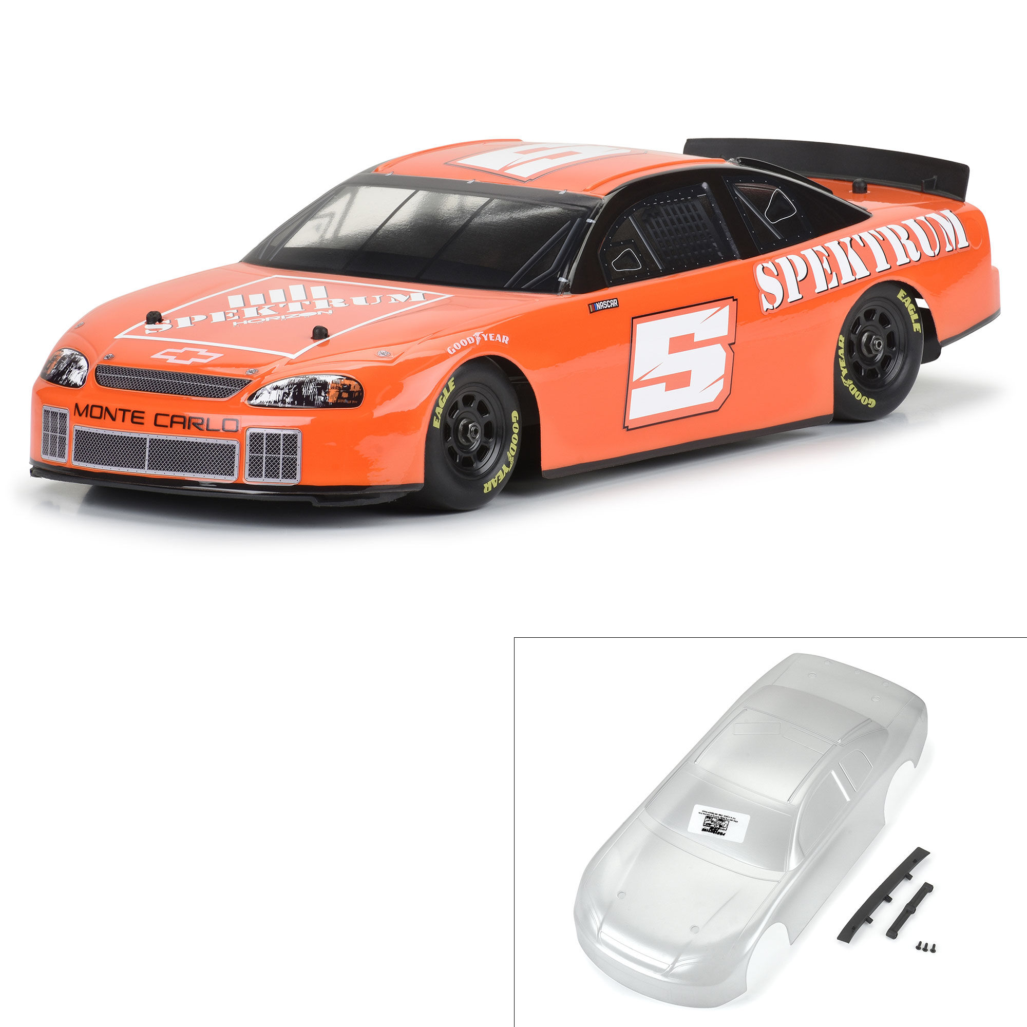 Pro-Line Racing 1/12 Pre-Cut 1996 Chevy Monte Carlo Clear Body: Losi NASCAR