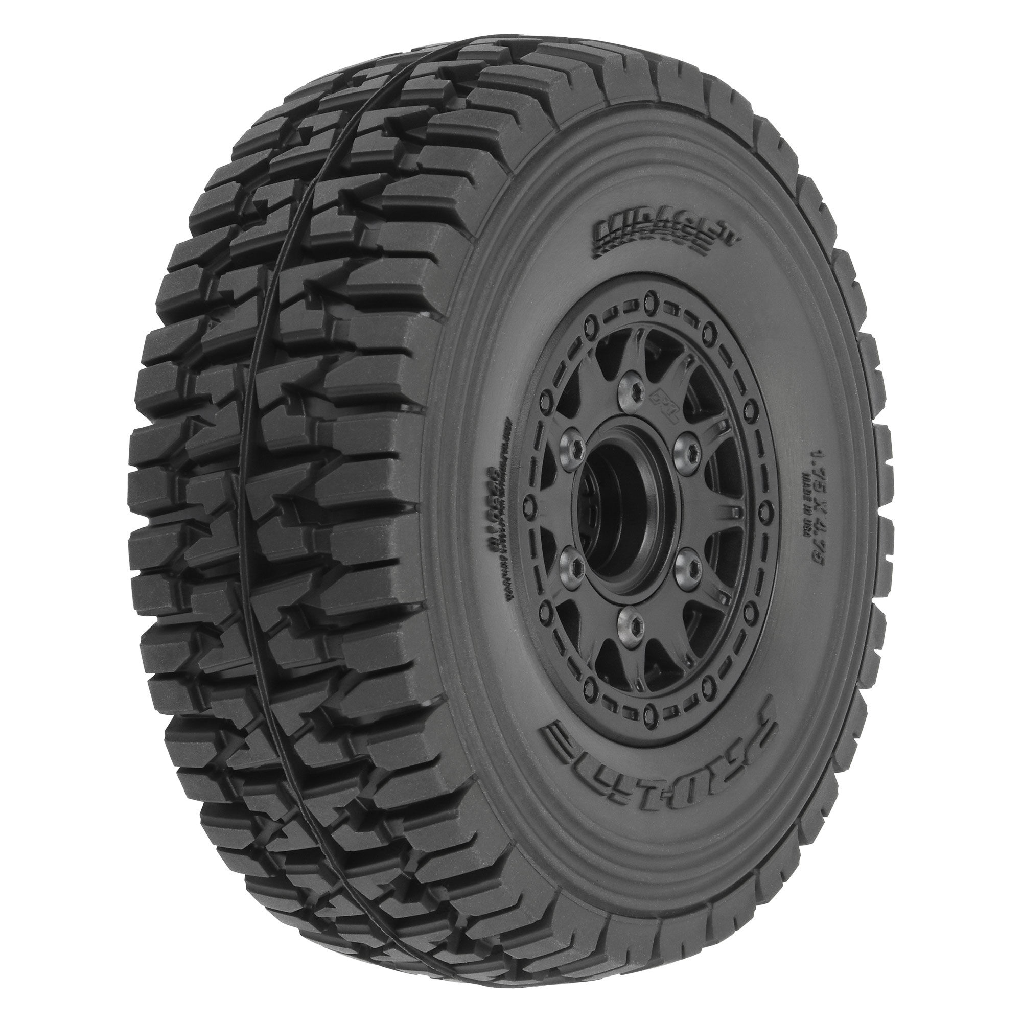 Pro-Line Racing 1/10 Mirage TT F/R 2.2"/3.0" 12mm & 14mm Black Raid Wheels (2)